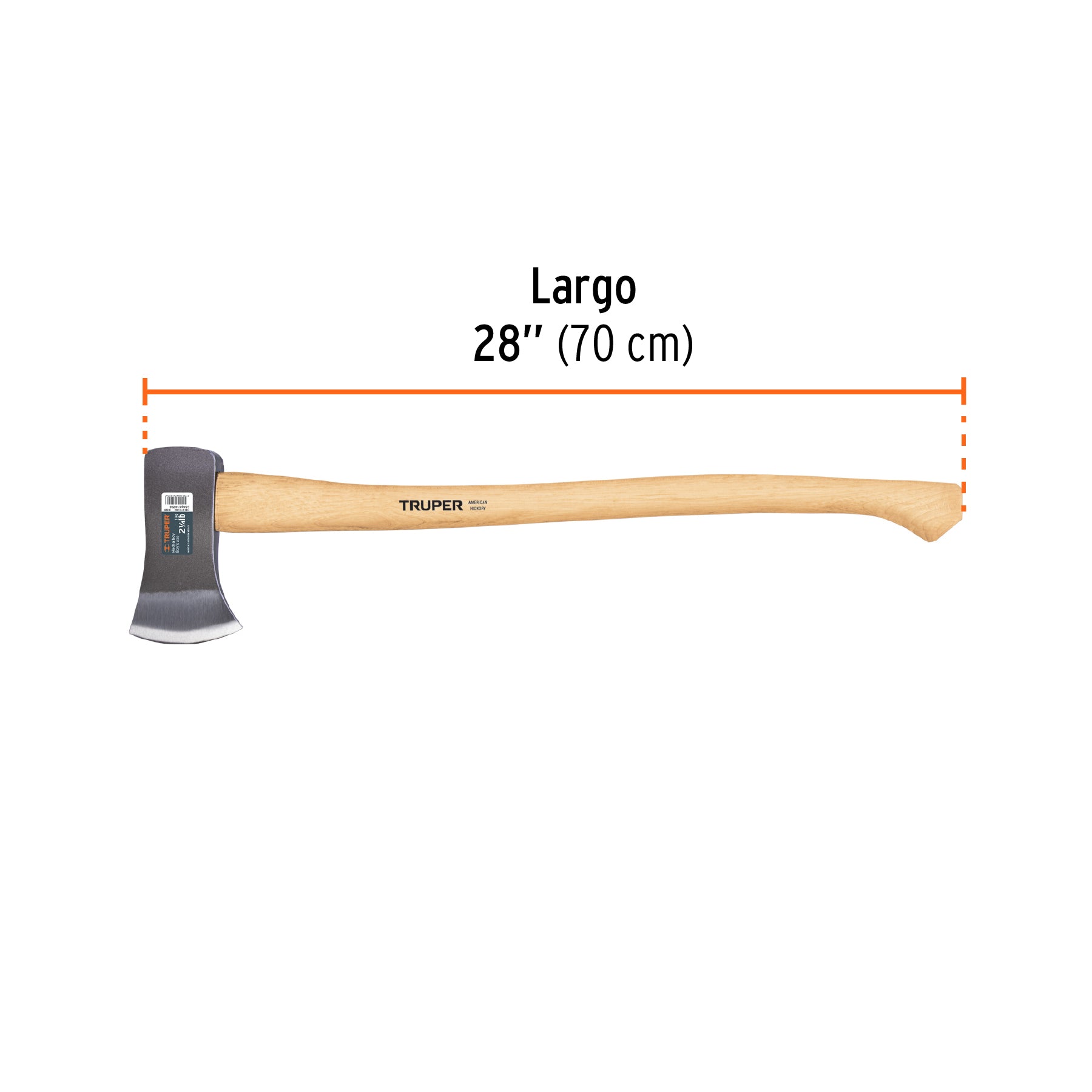 Hacha Boy 2-1/4 lb, mango de hickory 28", TRUPER