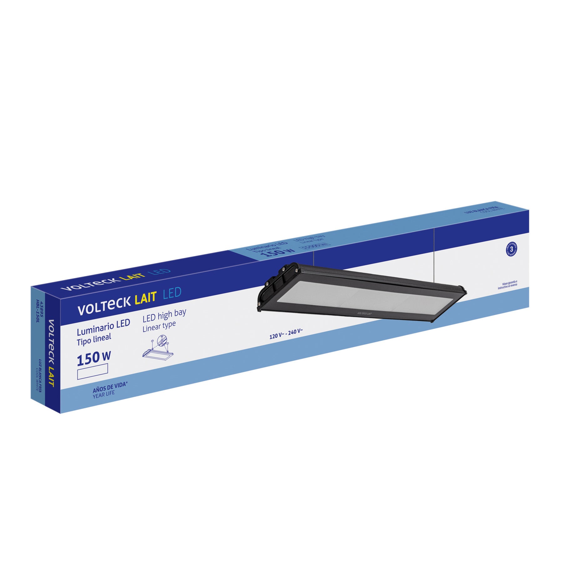 Luminario LED 150 W High Bay 6500 K, VOLTECK