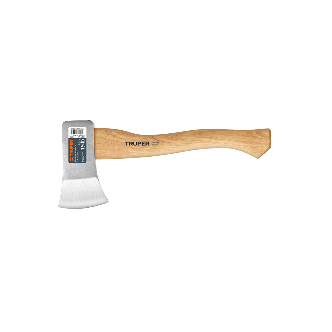 Hacha cazadora 1-1/4 lb, mango hickory 14", TRUPER
