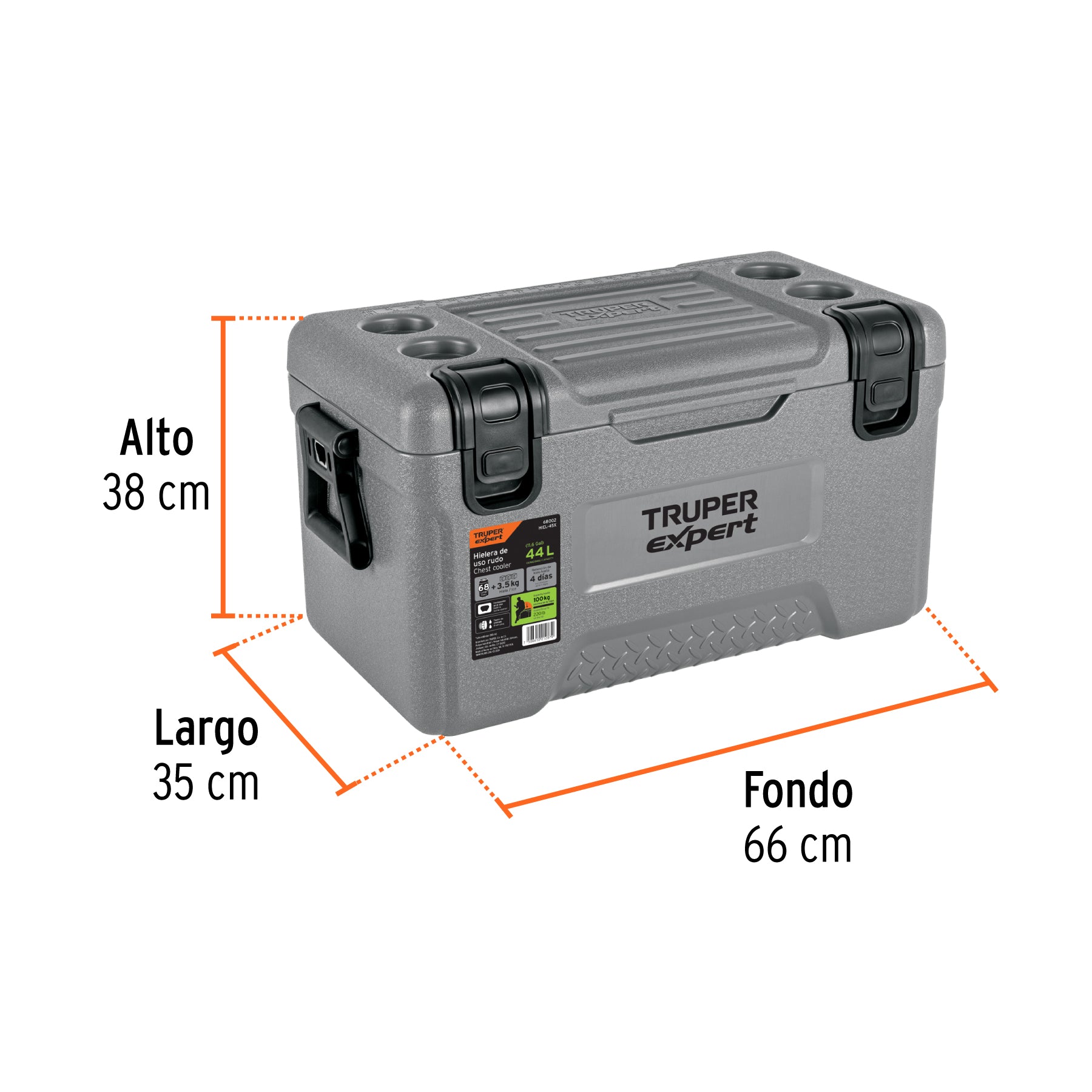 Hielera de 44 L, TRUPER EXPERT