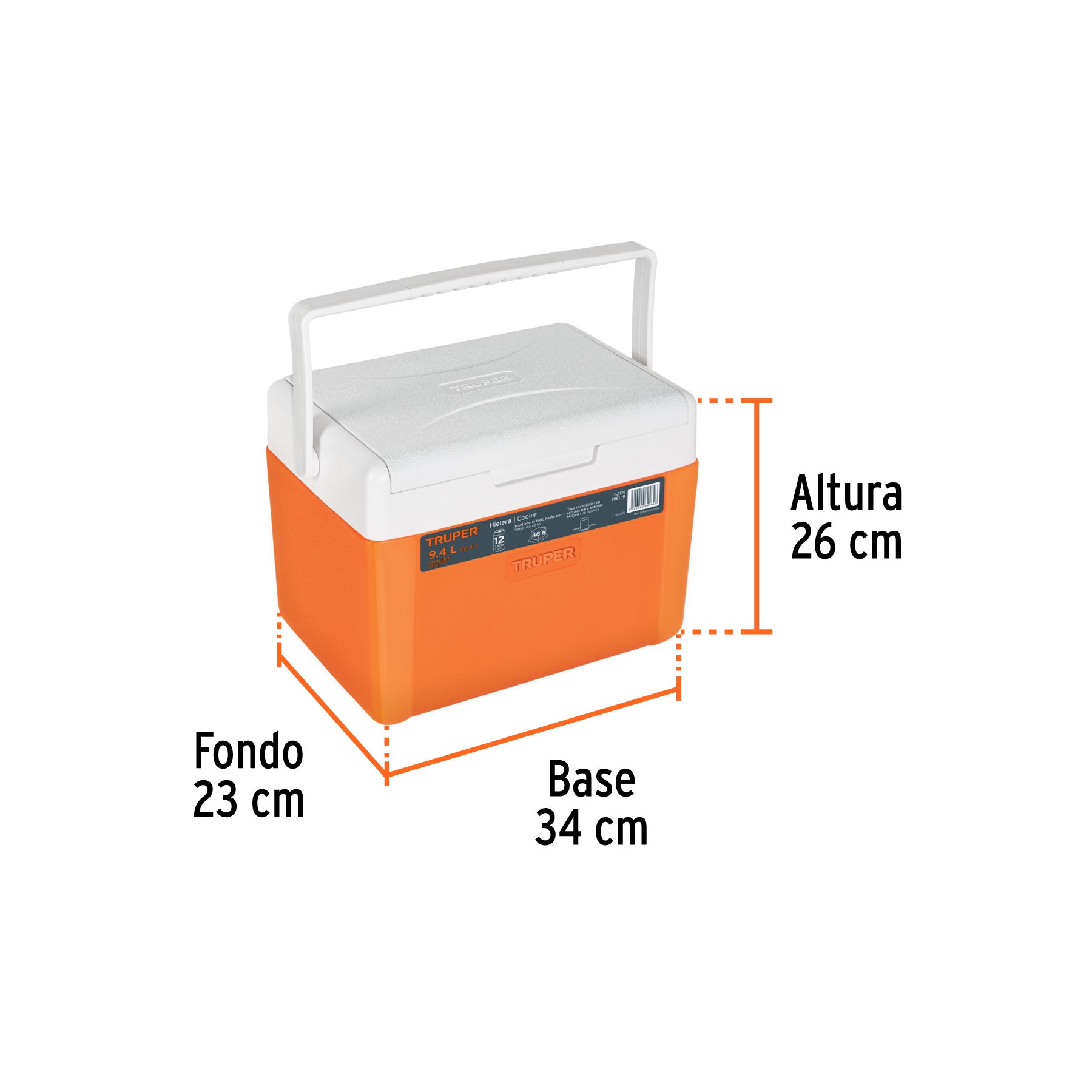 Hielera de 9.4 L, TRUPER
