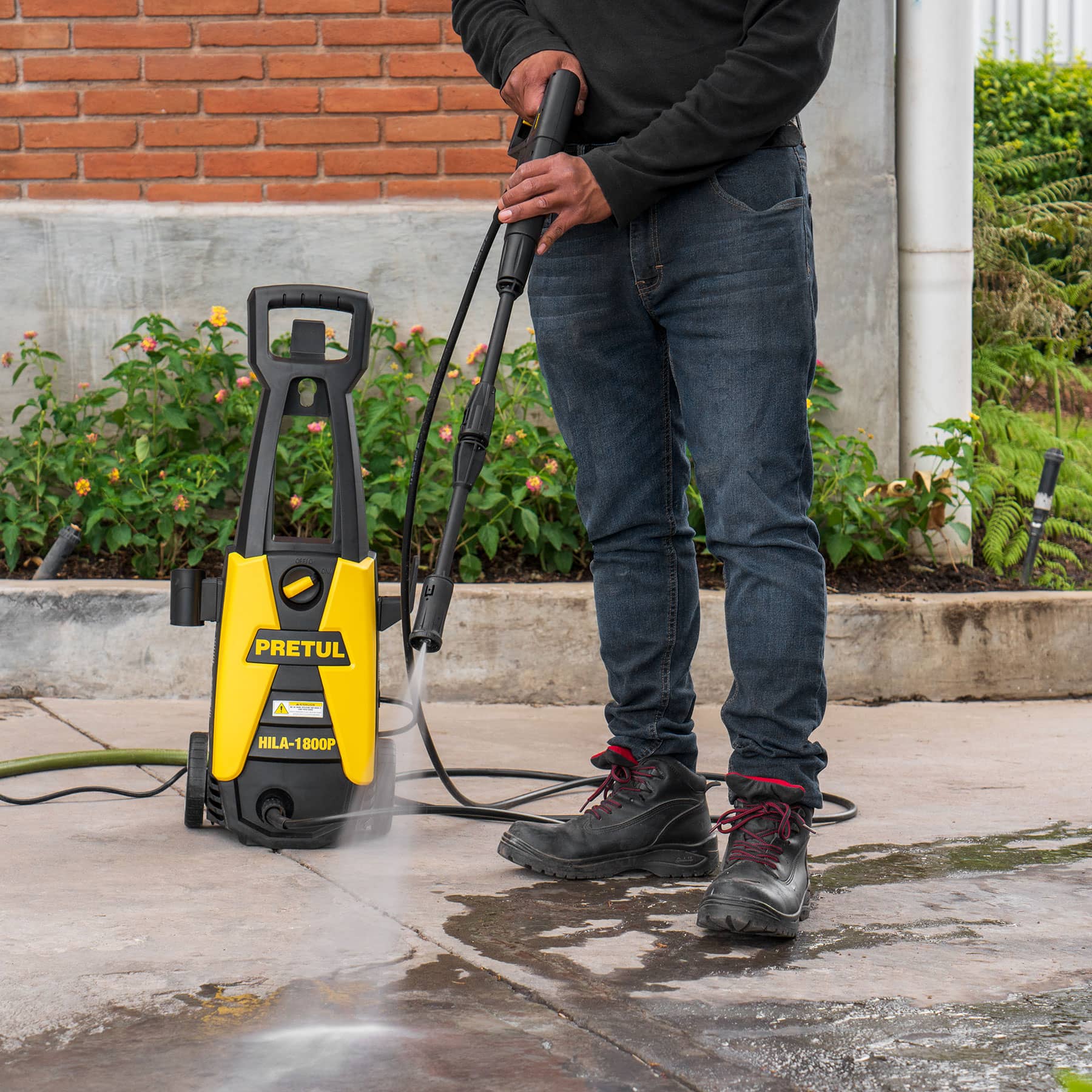 Hidrolavadora eléctrica, 1800 PSI, PRETUL