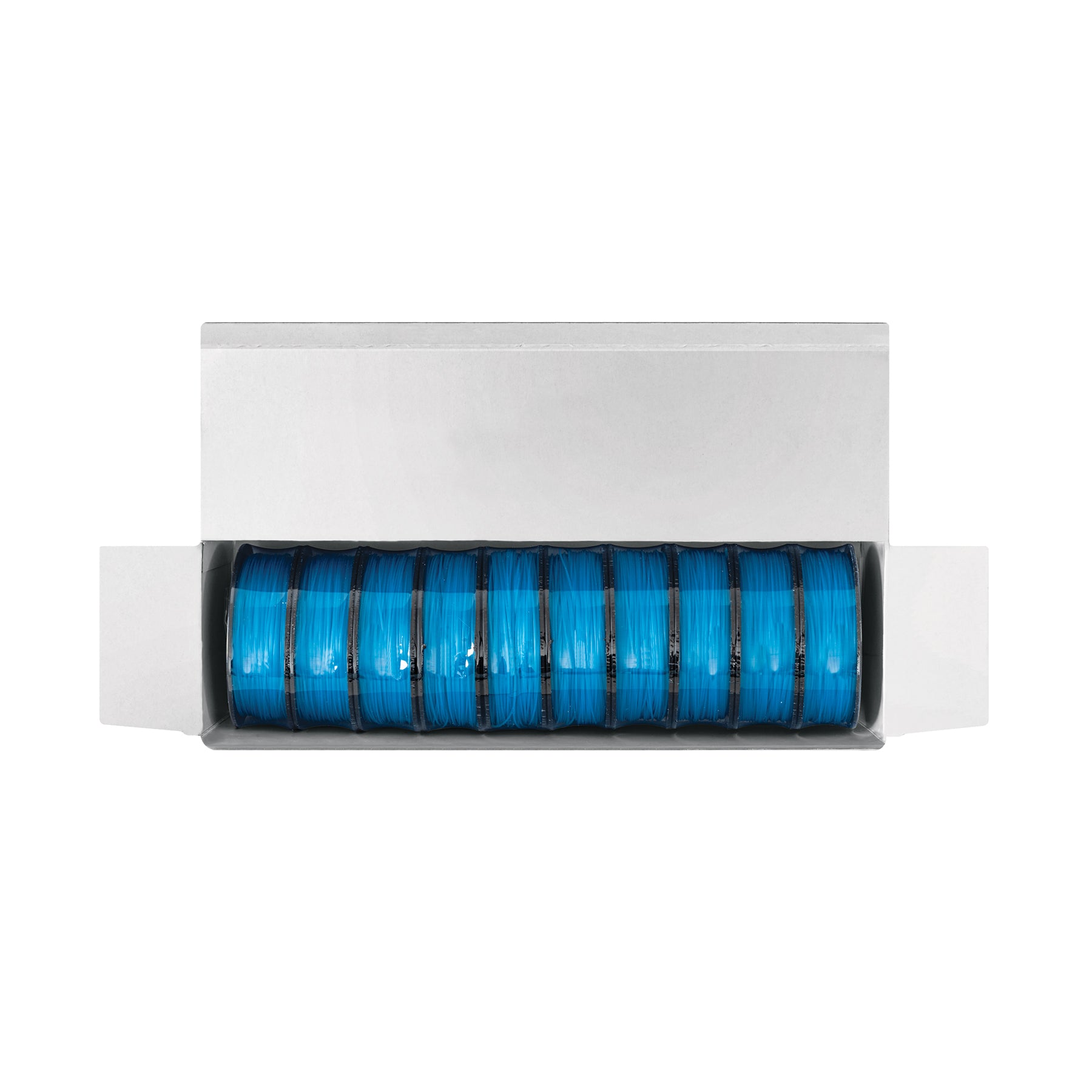 Carrete con 100 m de hilo para pesca azul calibre 0.30 mm