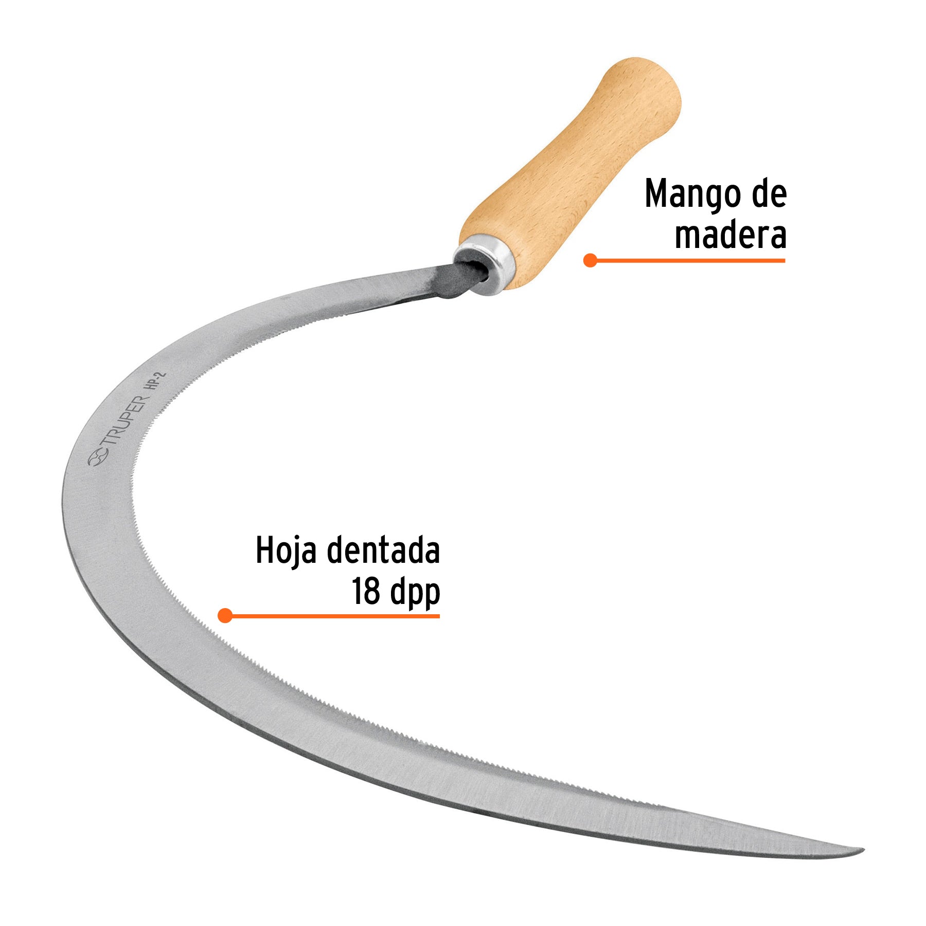Hoz dentada 2, 20", TRUPER
