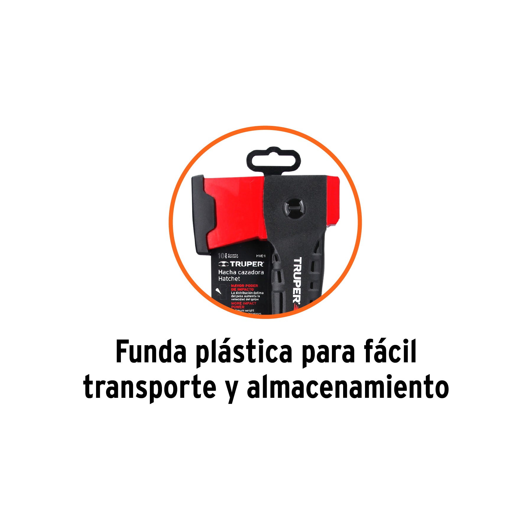 Hacha cazadora 1 lb mango de nylon de 14", TRUPER Velocity