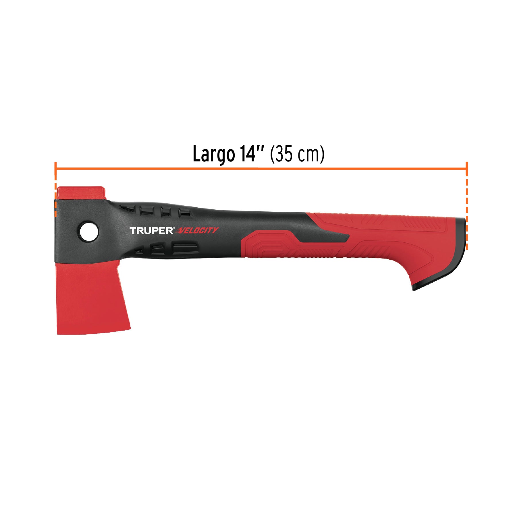 Hacha cazadora 1 lb mango de nylon de 14", TRUPER Velocity