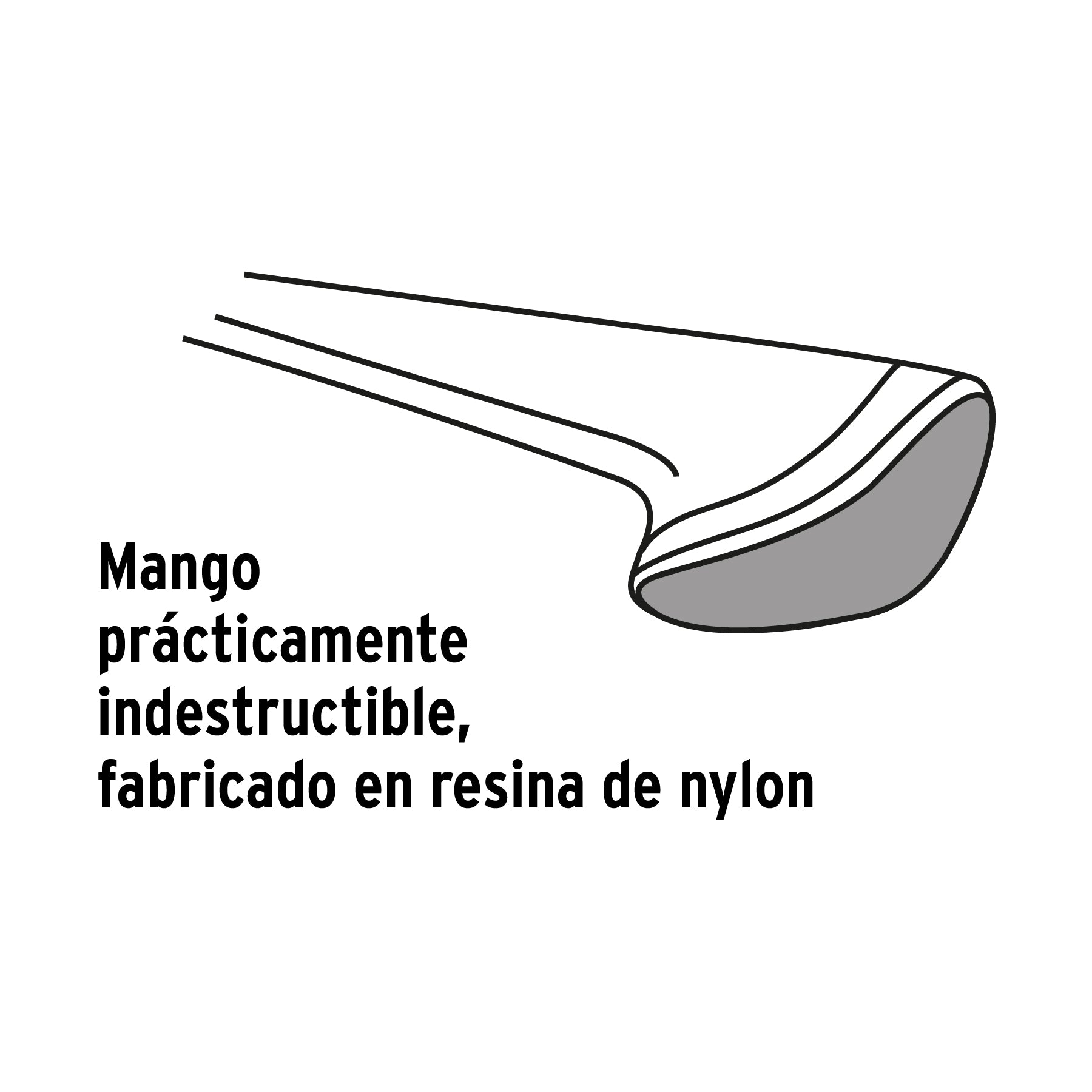 Hacha para rajar madera 4 lb mango de nylon de 36", TRUPER