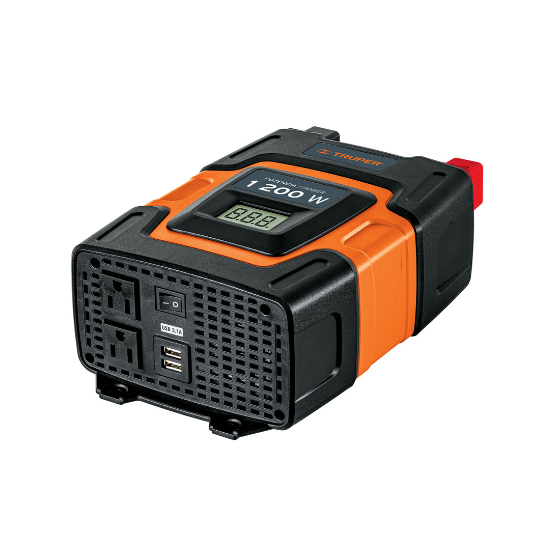 Inversor de corriente de 1200 W con puertos USB, TRUPER