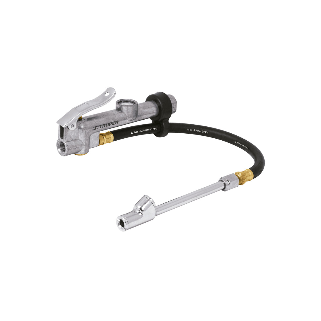 Inflador calibrador de cabeza doble, profesional, TRUPER
