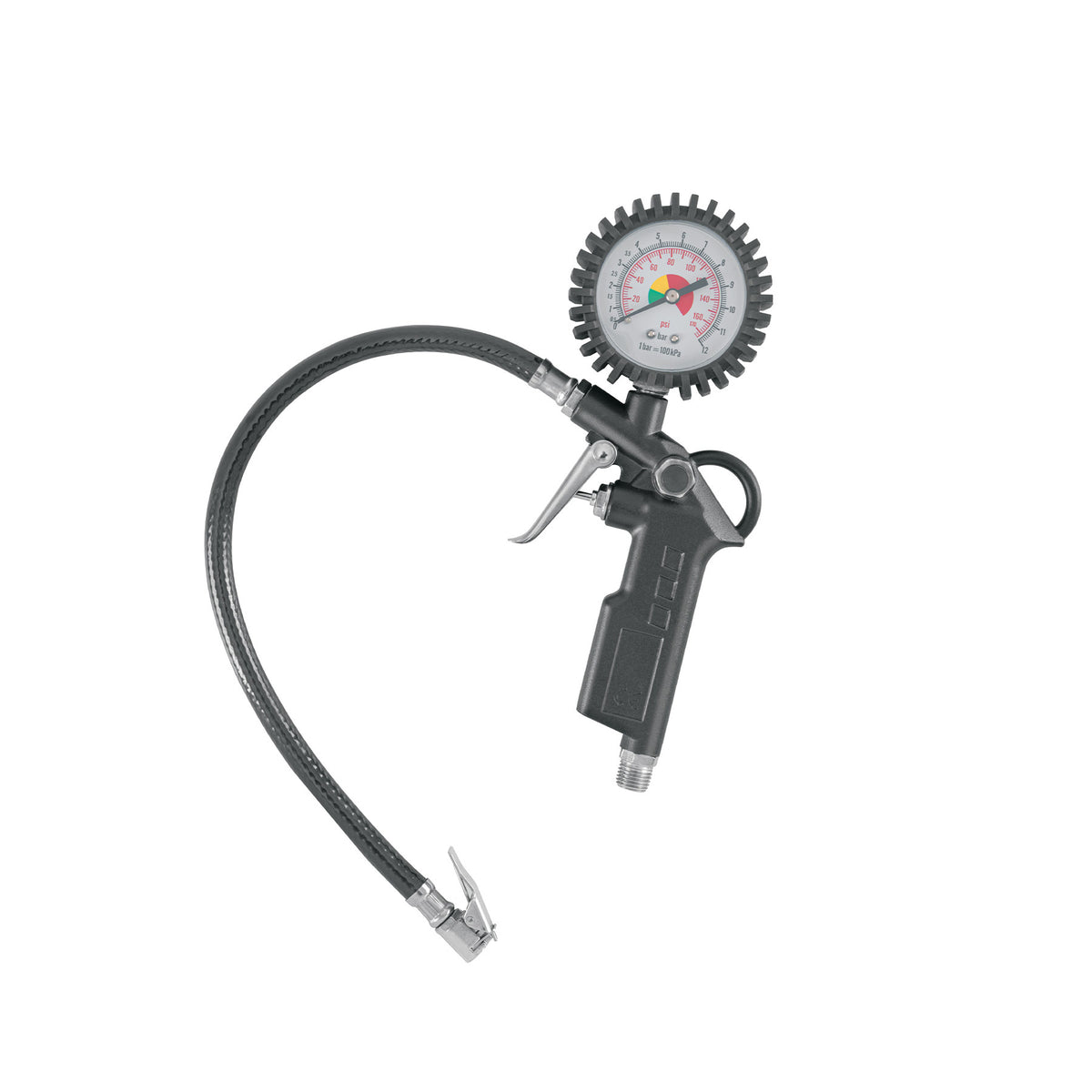 Inflador de llantas con manómetro, 1/4" NPT, TRUPER