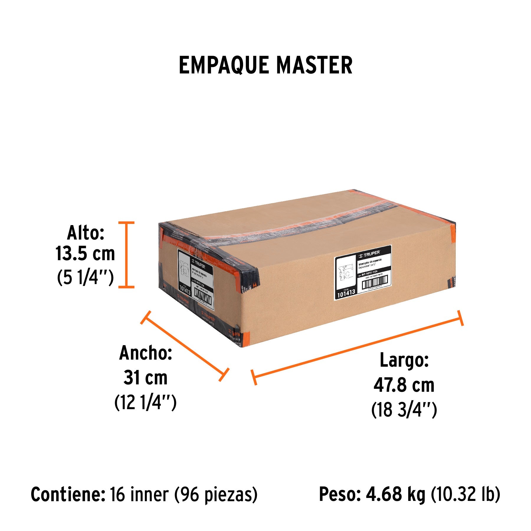 Interruptor de repuesto p/ROTO-1/2A7,ROTO-1/2A8,ROTO-1/2A9 - Empaque