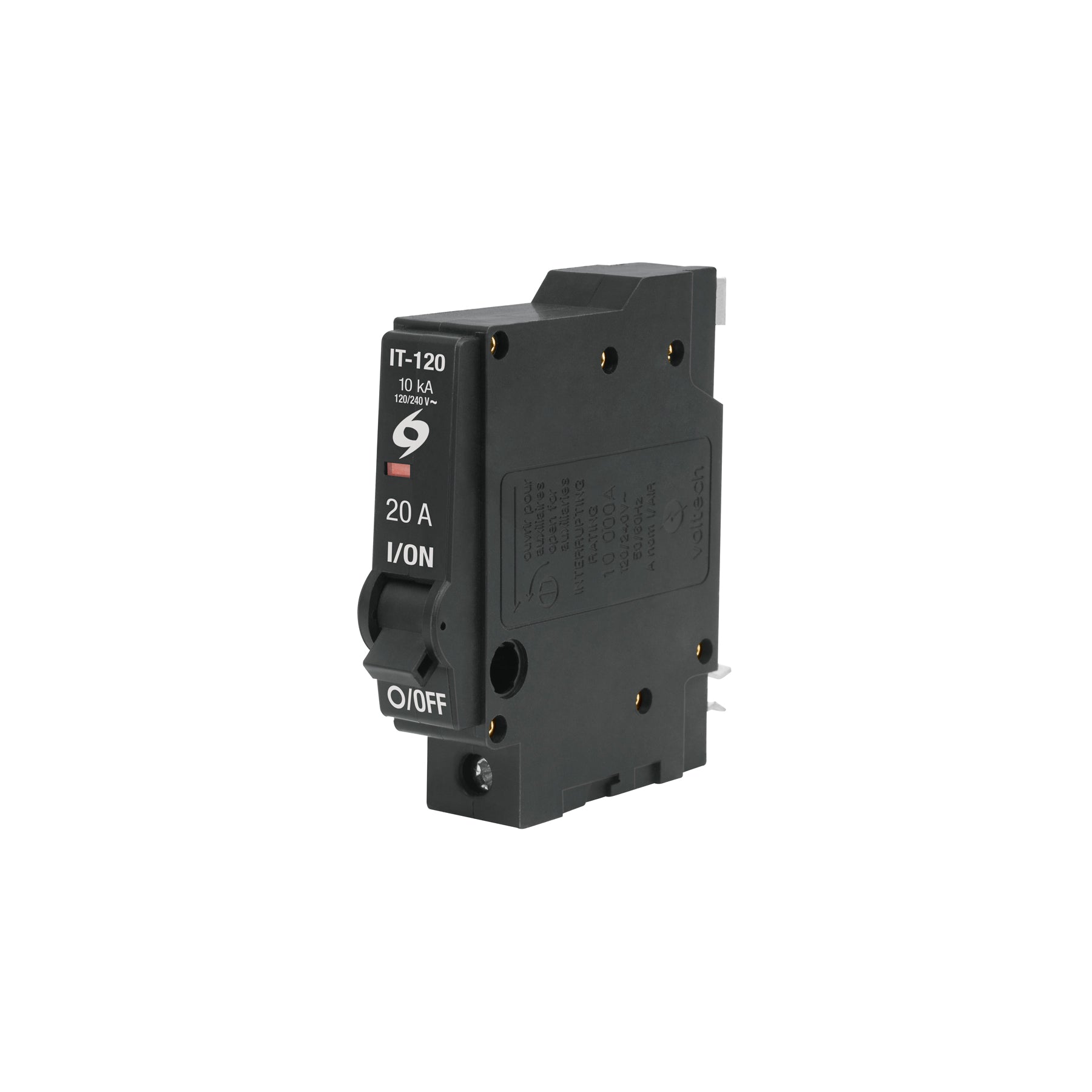 Interruptor de 1 polo 20A, enchufable, VOLTECK