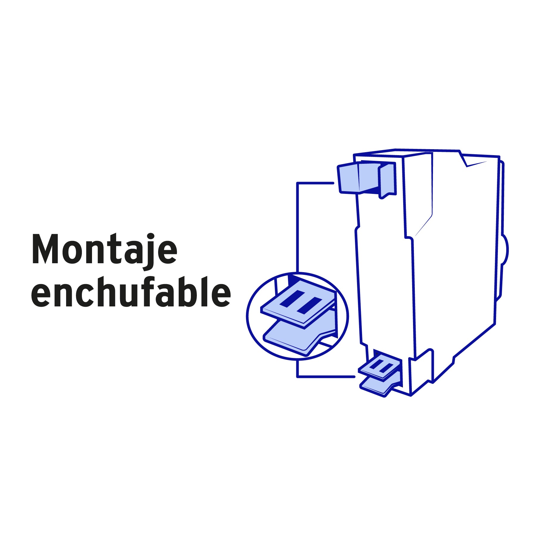 Interruptor de 1 polo 40A, enchufable, VOLTECK