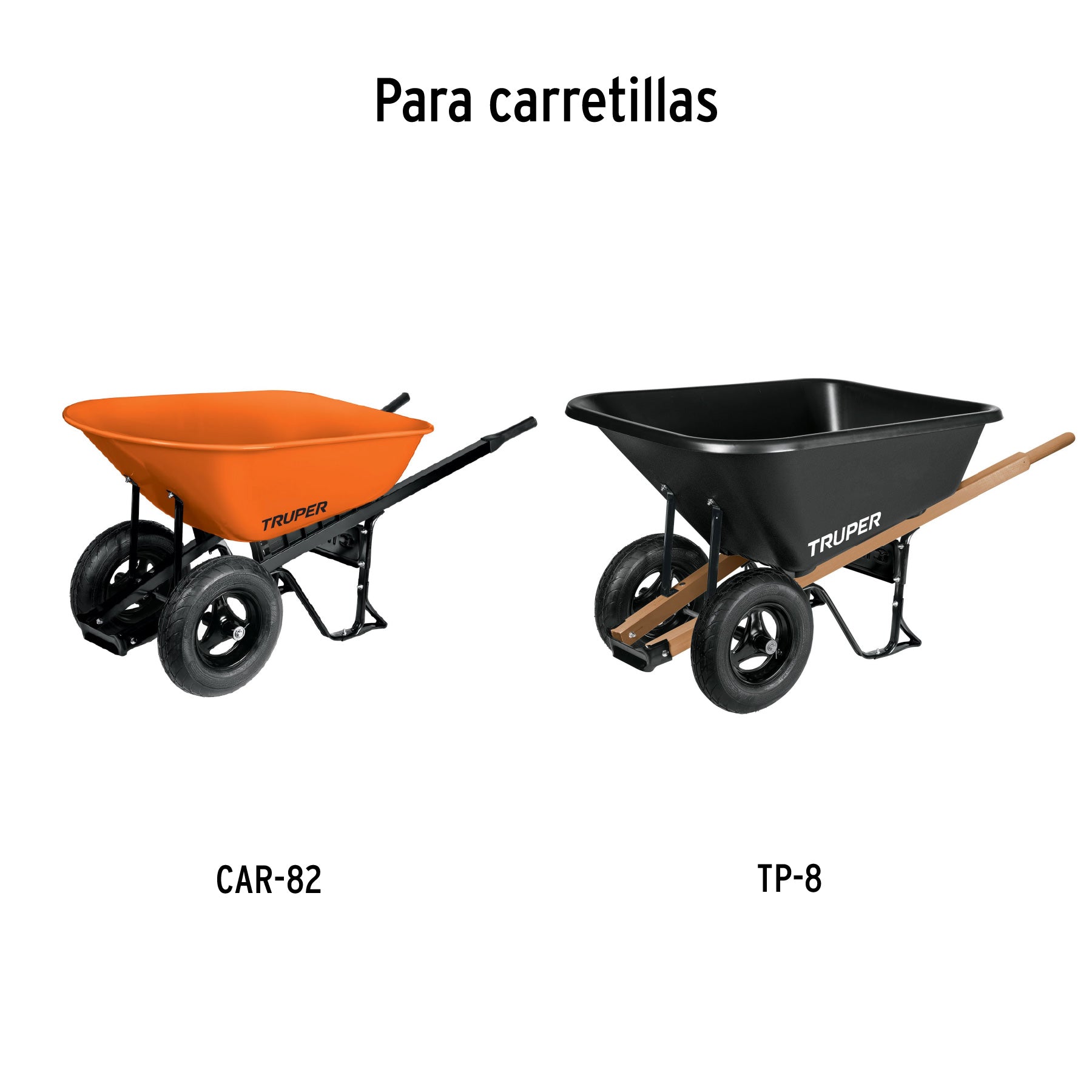Chumaceras sin punzonado para carretilla de 2 llantas TRUPER