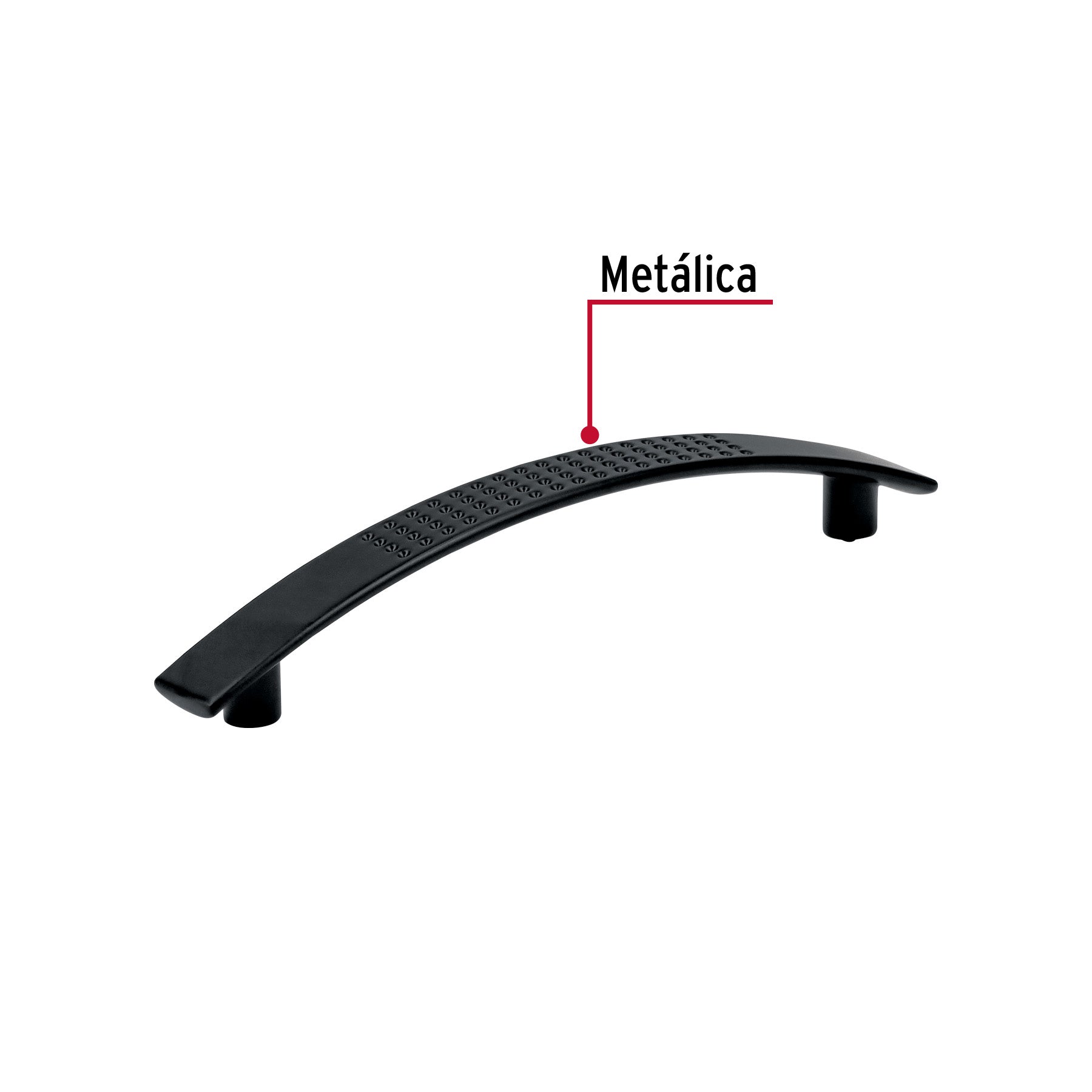 Jaladera de 96mm, línea Contempo, negro, HERMEX
