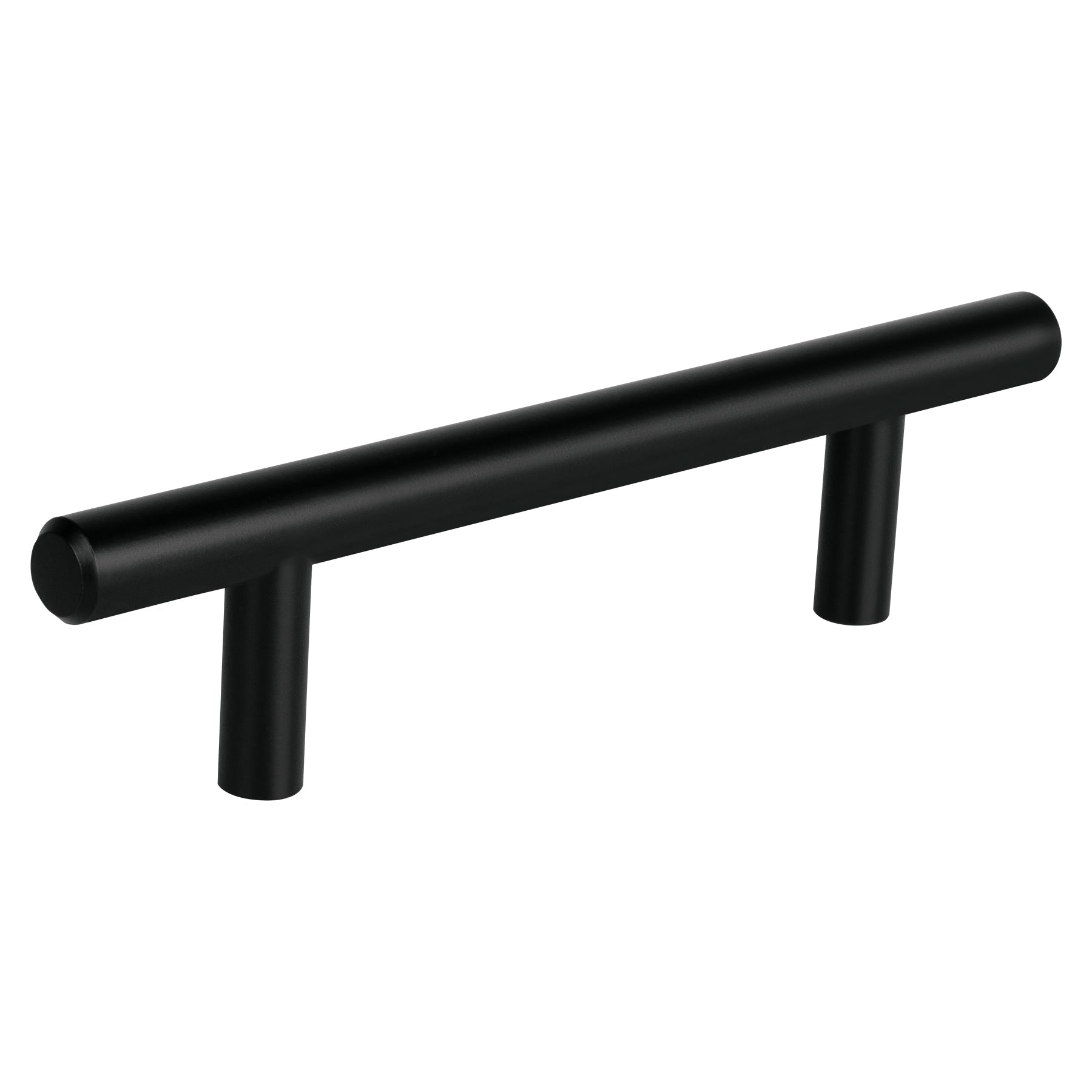 Jaladera de acero, 96mm, línea Cilindro, negro, HERMEX