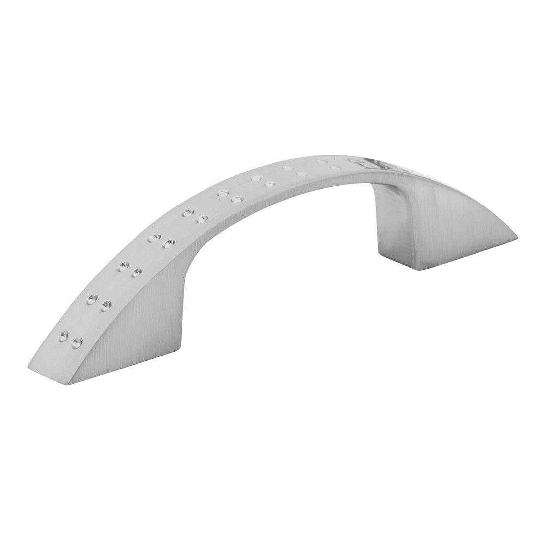 Jaladera, níquel satinado, estilo Dominó, 64 mm