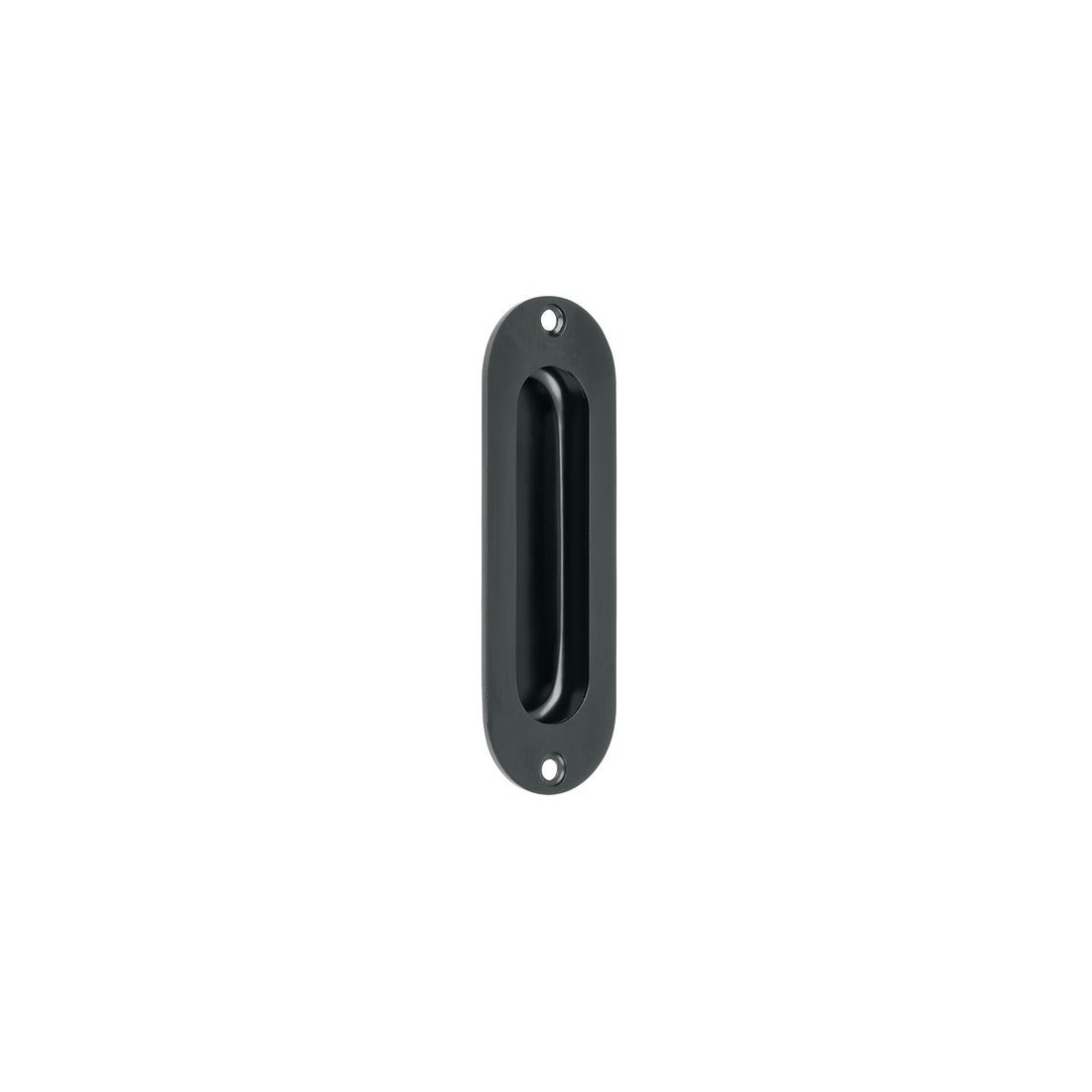 Jaladera de embutir ovalada acabado negro, HERMEX