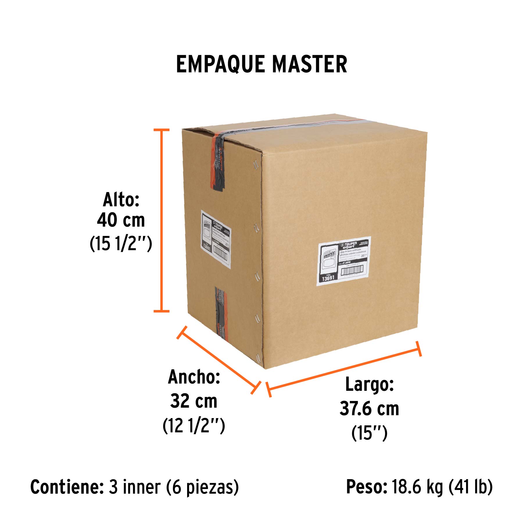 Jgo 20 llaves combinadas extralargas pulidas std y mm,EXPERT - Empaque