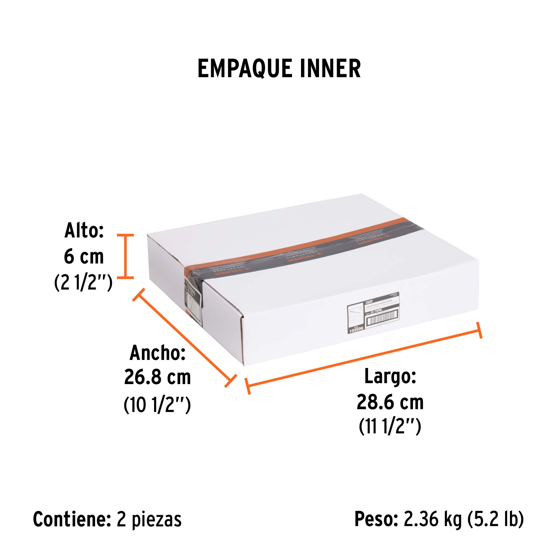 Juego de 7 llaves combinadas mm con matraca flexible - Empaque