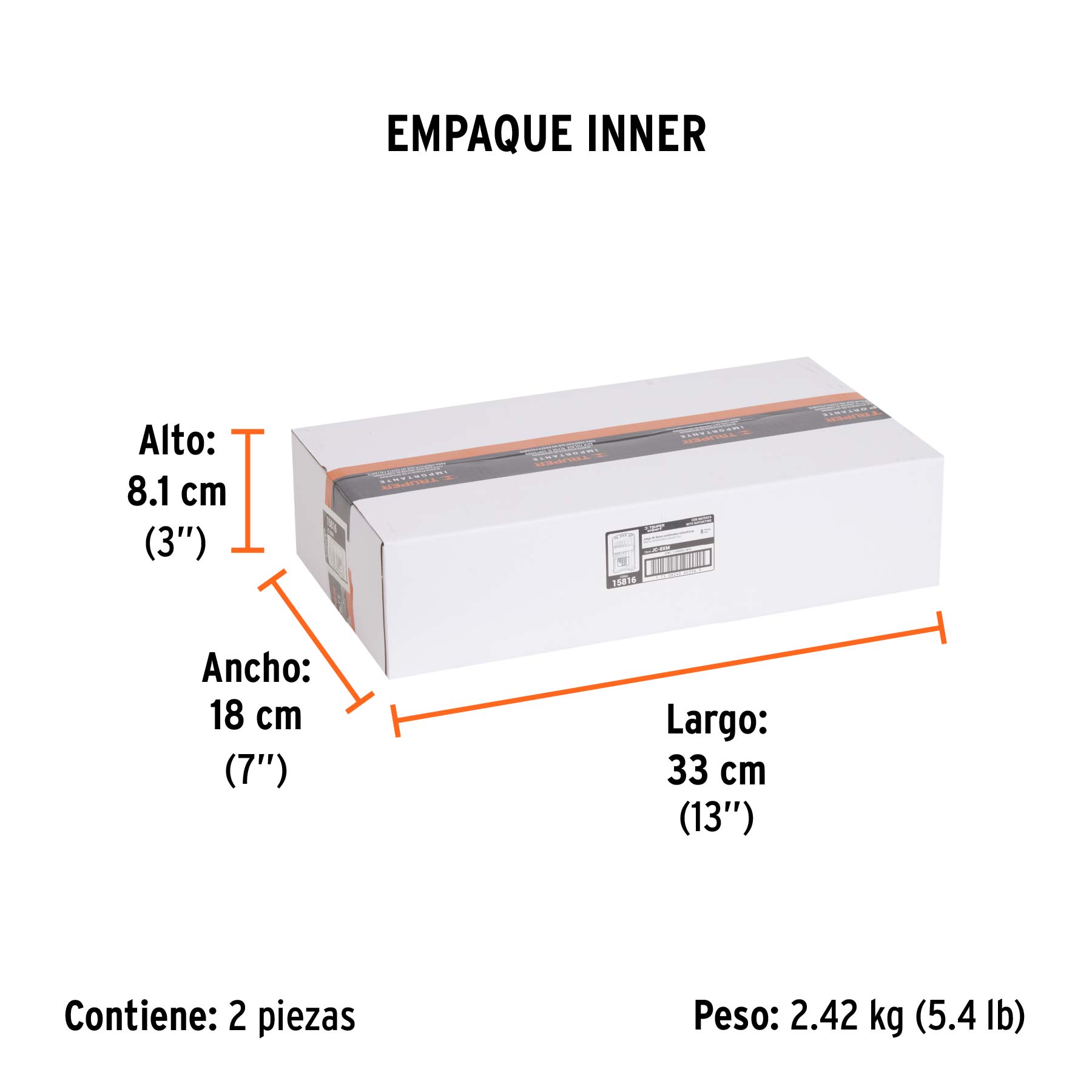 Juego de 8 llaves combinadas pulidas mm con matraca, EXPERT - Empaque