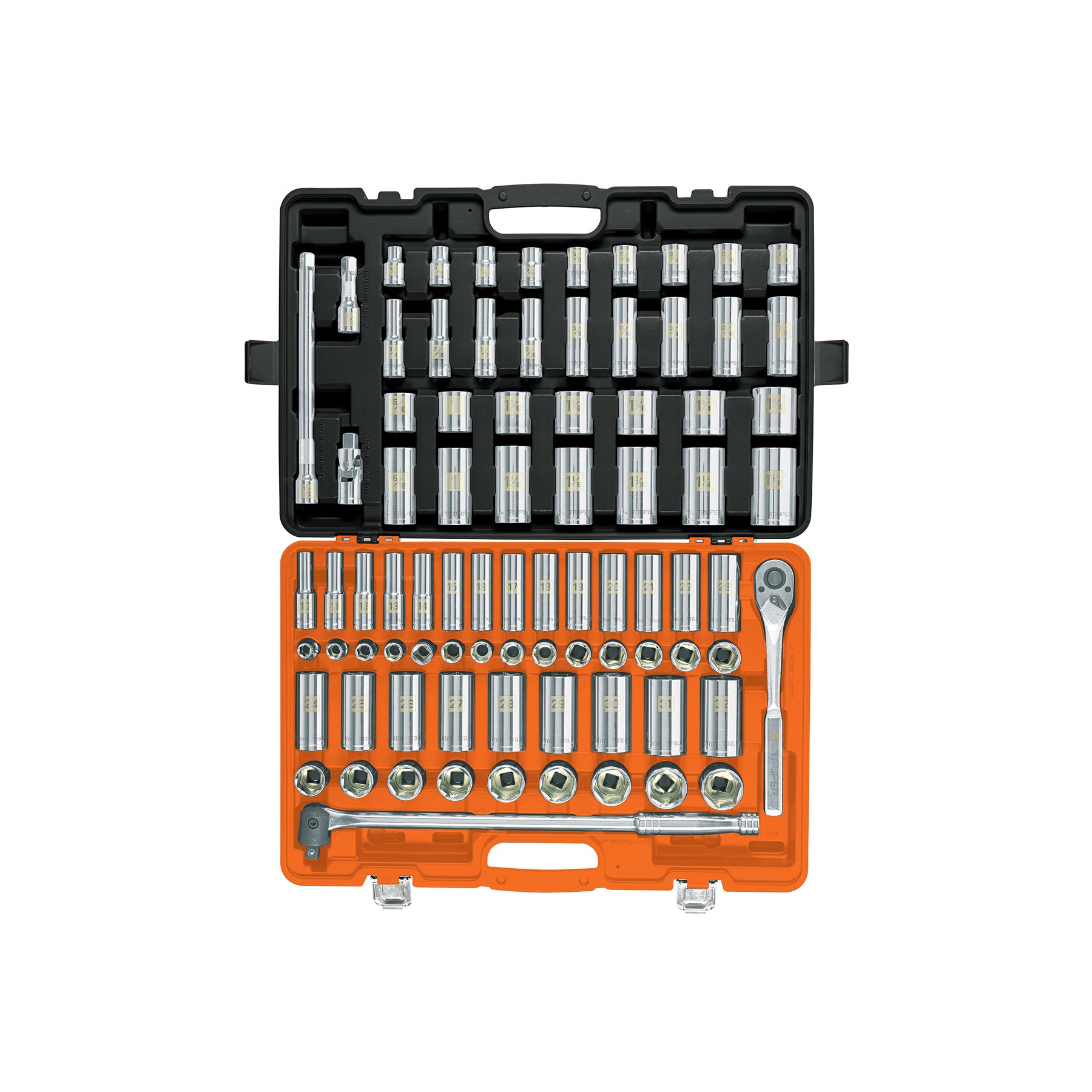 Juego de 83 herramientas cuadro 1/2" std y mm para mecánico