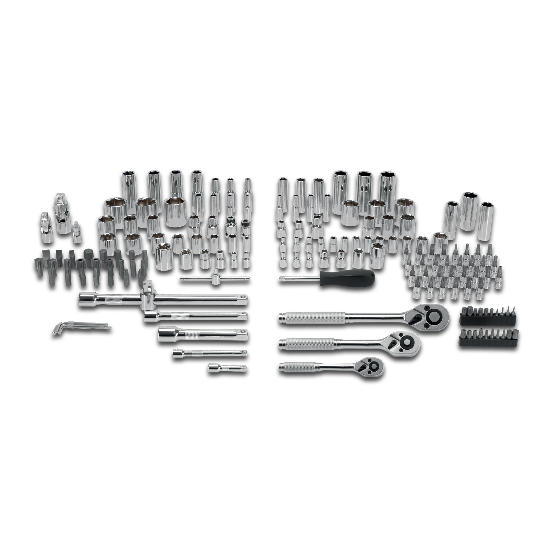 Juego de 172 herramientas 1/4", 3/8" y 1/2" mm p/mecánico
