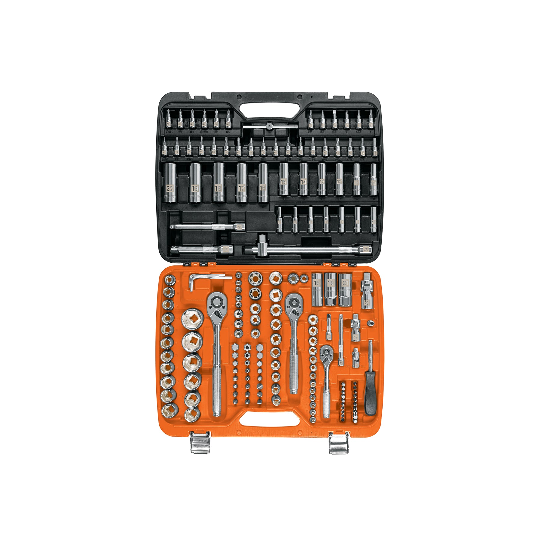 Juego de 172 herramientas 1/4", 3/8" y 1/2" std p/mecánico