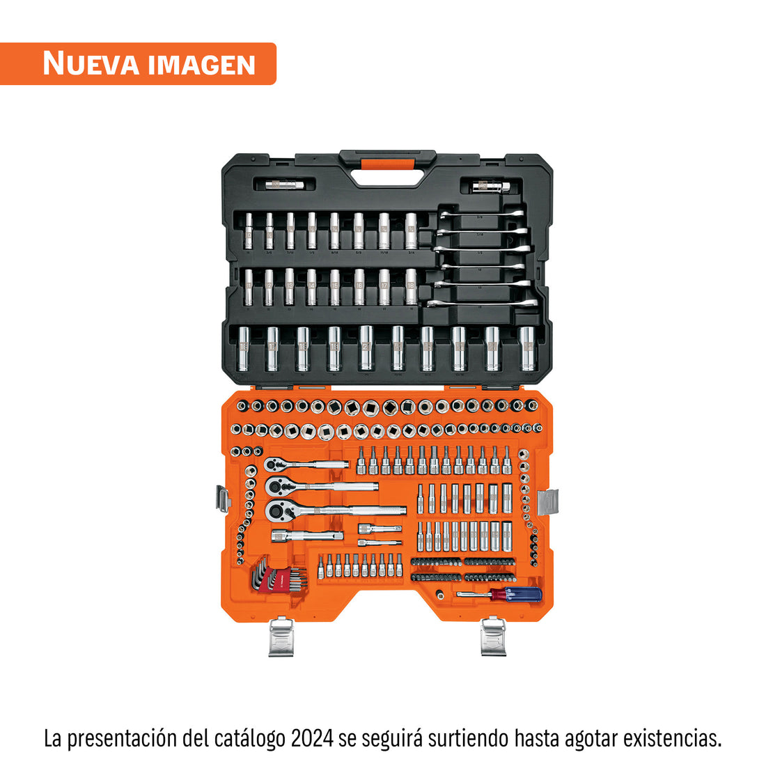 Juego 217 herramientas 1/4", 3/8" y 1/2" std y mm p/mecánico