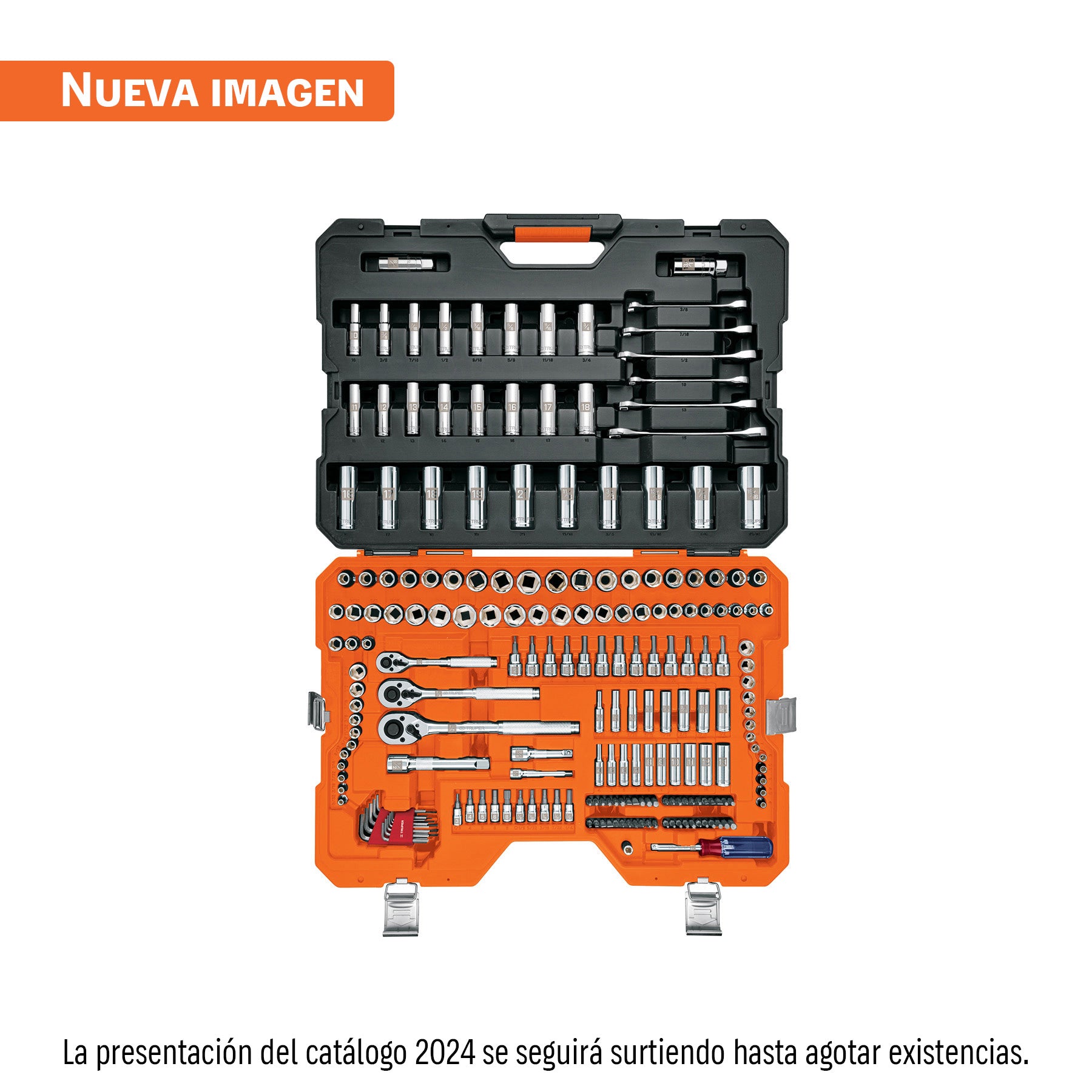 Juego 217 herramientas 1/4", 3/8" y 1/2" std y mm p/mecánico