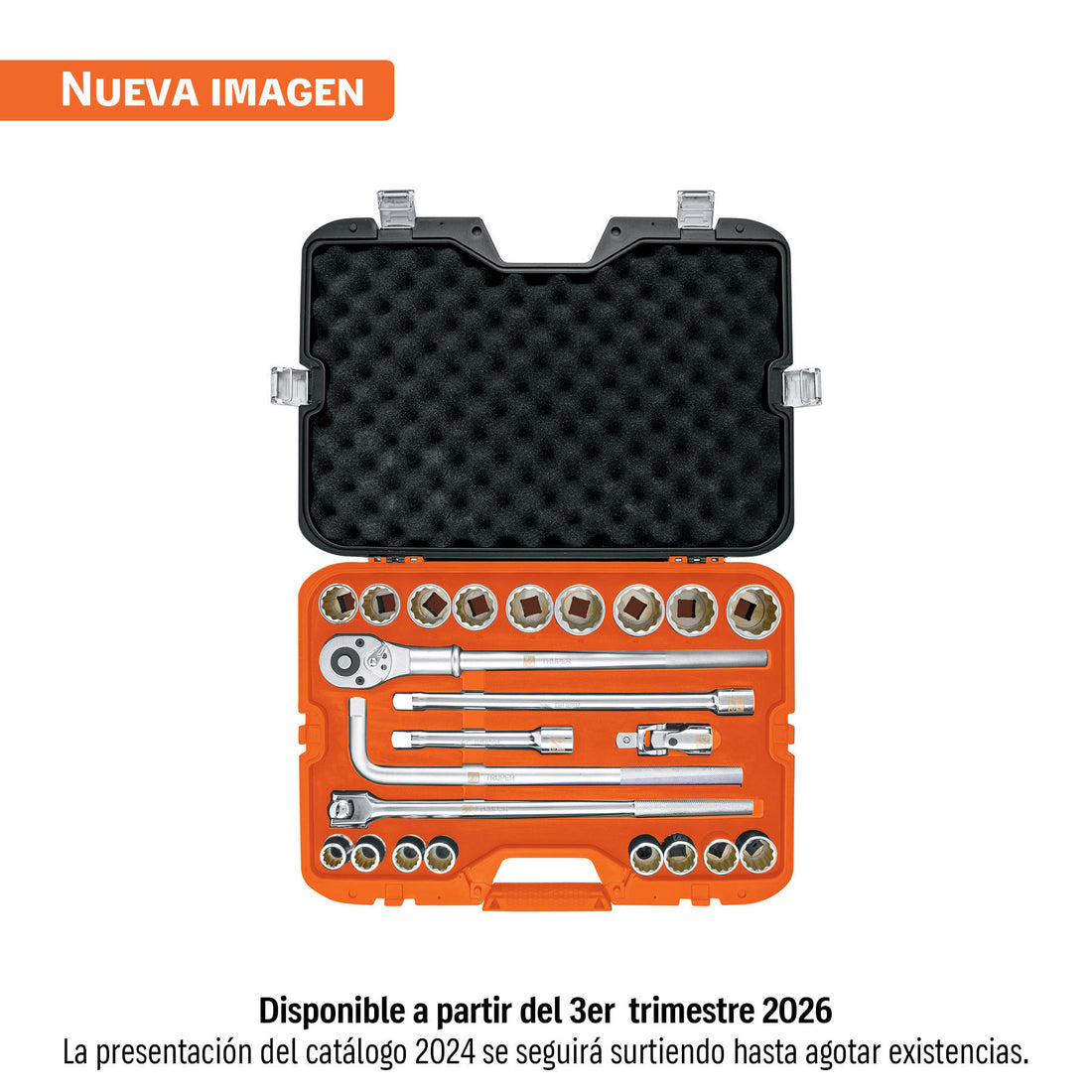 Juego de 23 herramientas cuadro 3/4" mm para mecánico