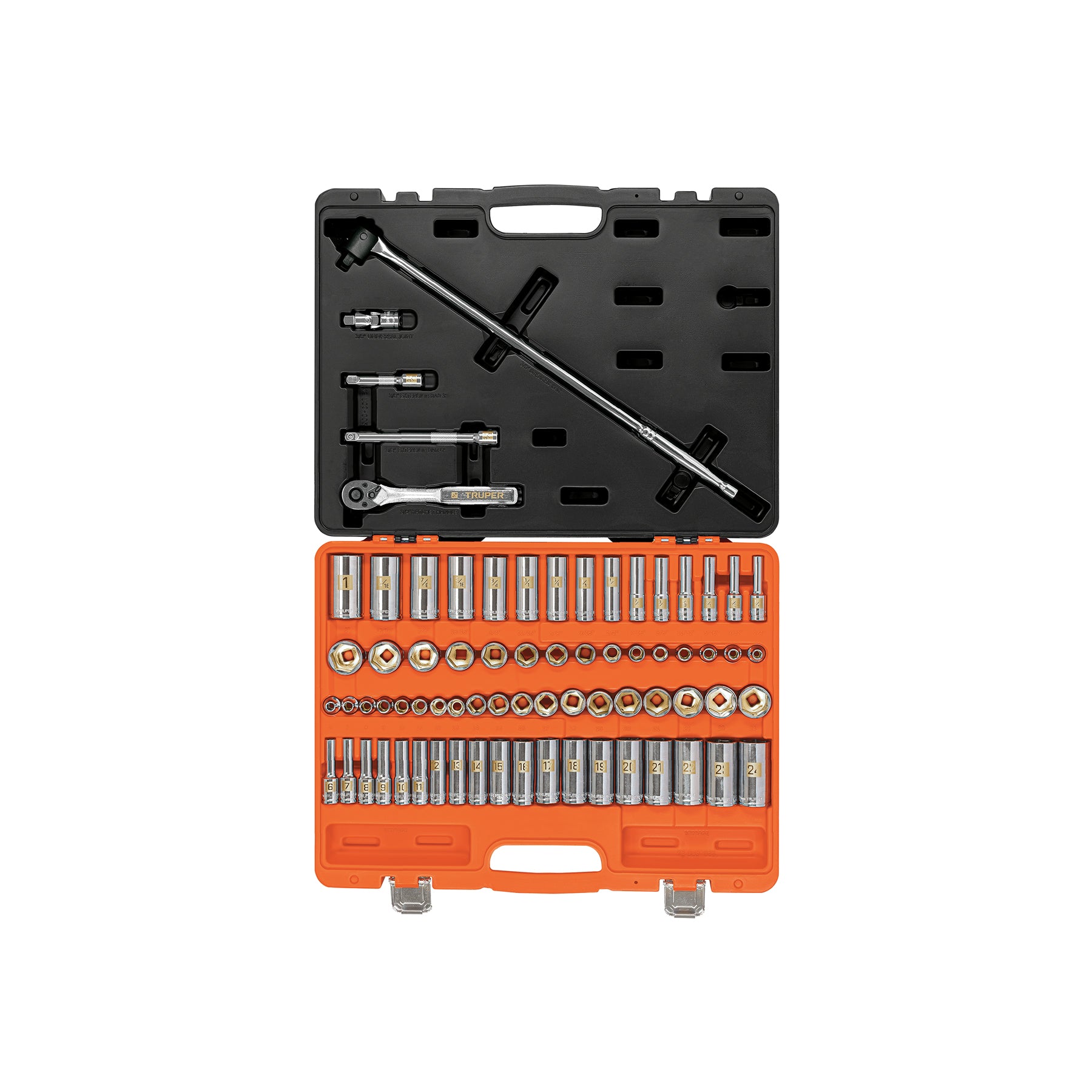 Juego de 73 herramientas cuadro 3/8" std y mm para mecánico
