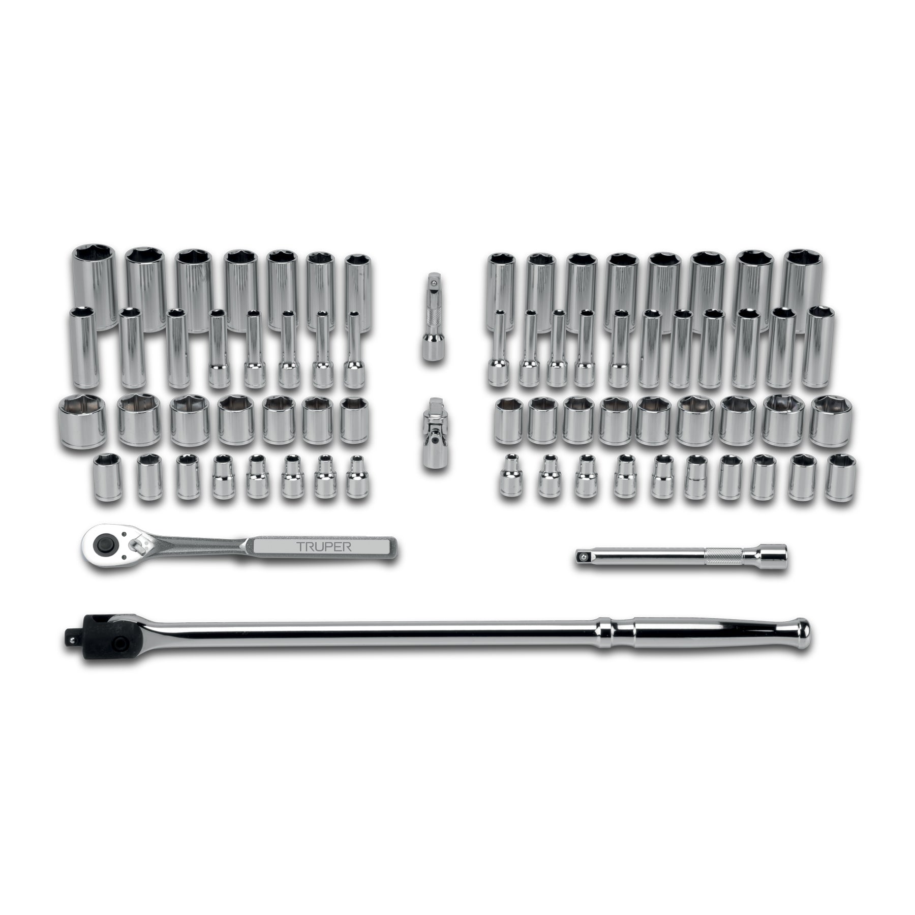 Juego de 73 herramientas cuadro 3/8" std y mm para mecánico