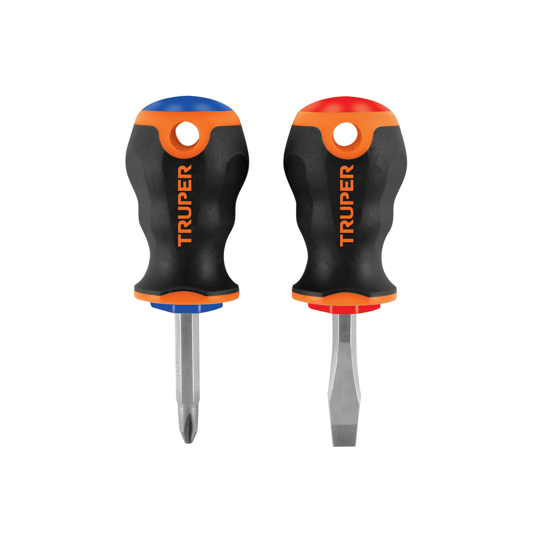 Dúo de desarmadores 1/4" x 1-1/2" mango Comfort Grip, TRUPER