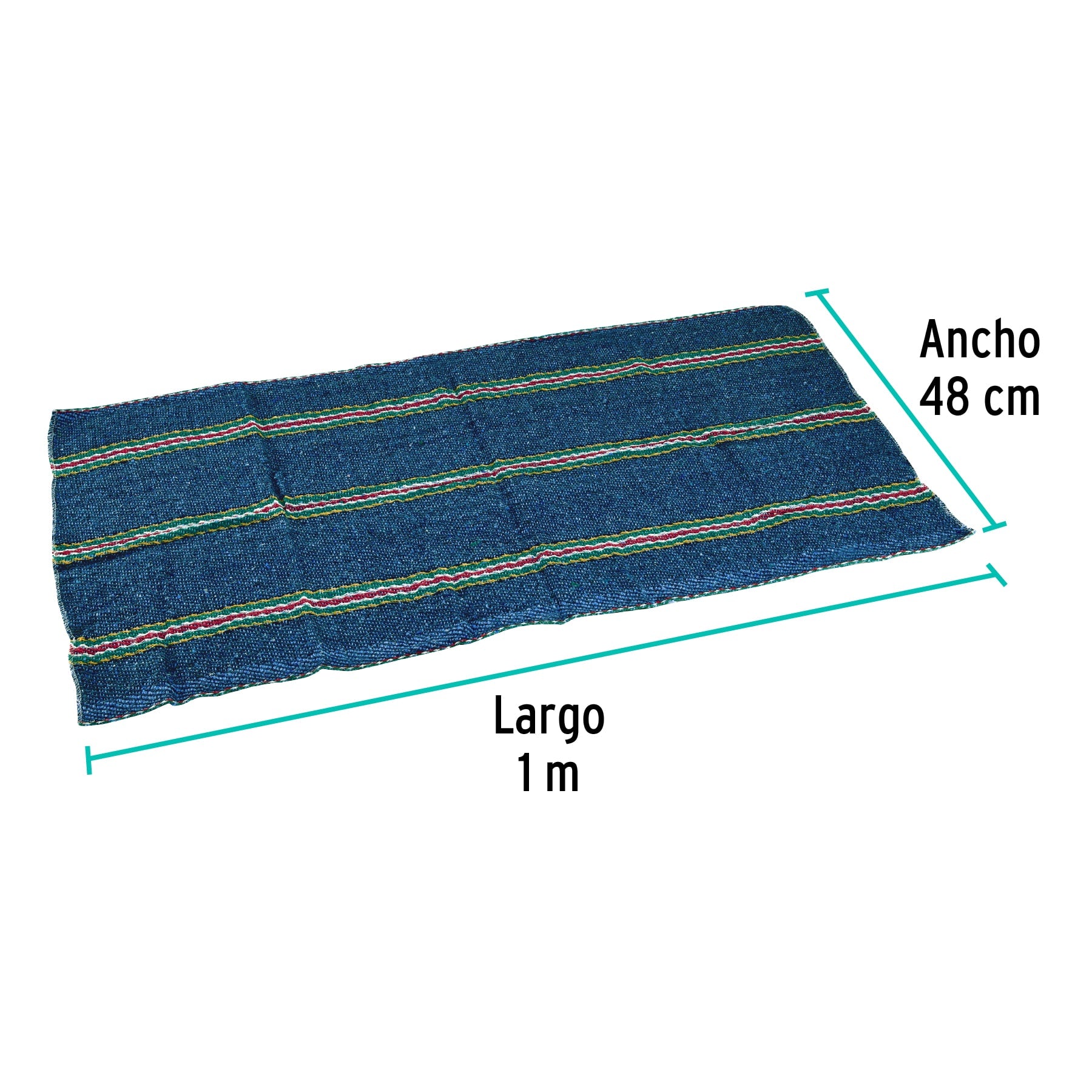 Jerga azul sarga ligera de 1 m x 48 cm, KLINTEK