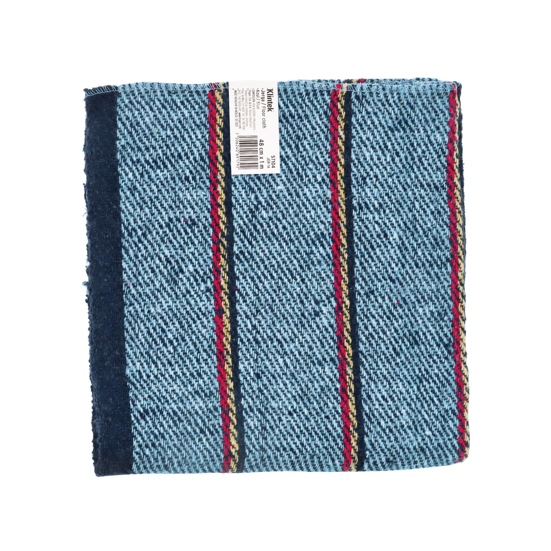Jerga azul sarga gruesa de 1 m x 48 cm, KLINTEK