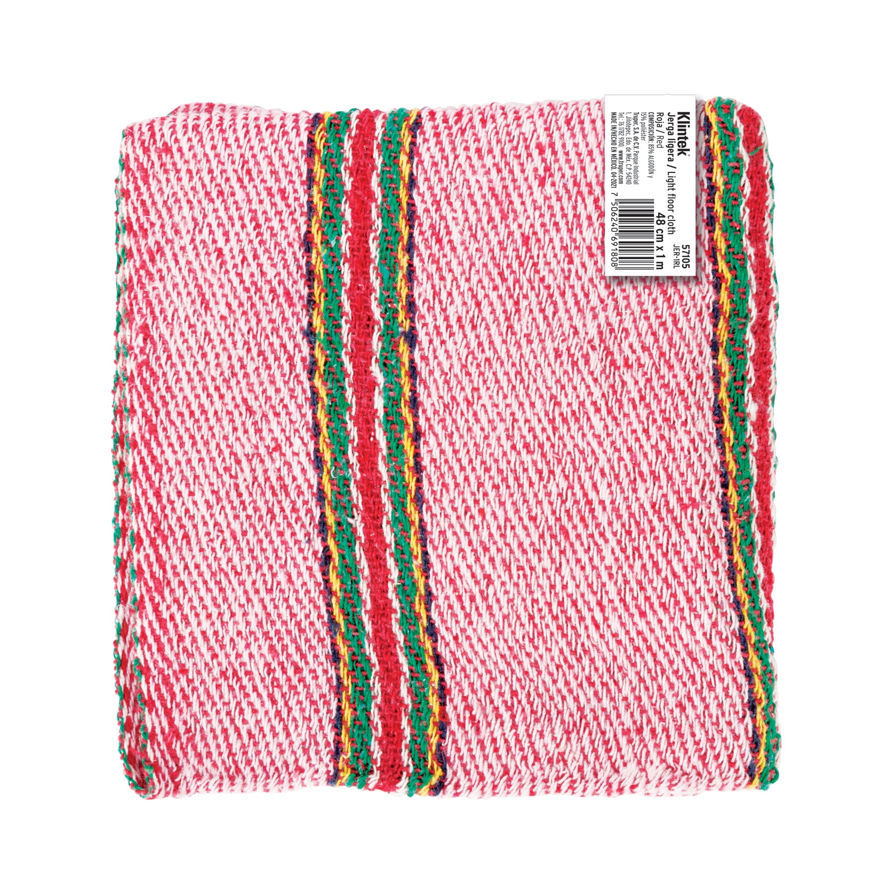 Jerga sarga ligera de 1 m x 48 cm roja, KLINTEK