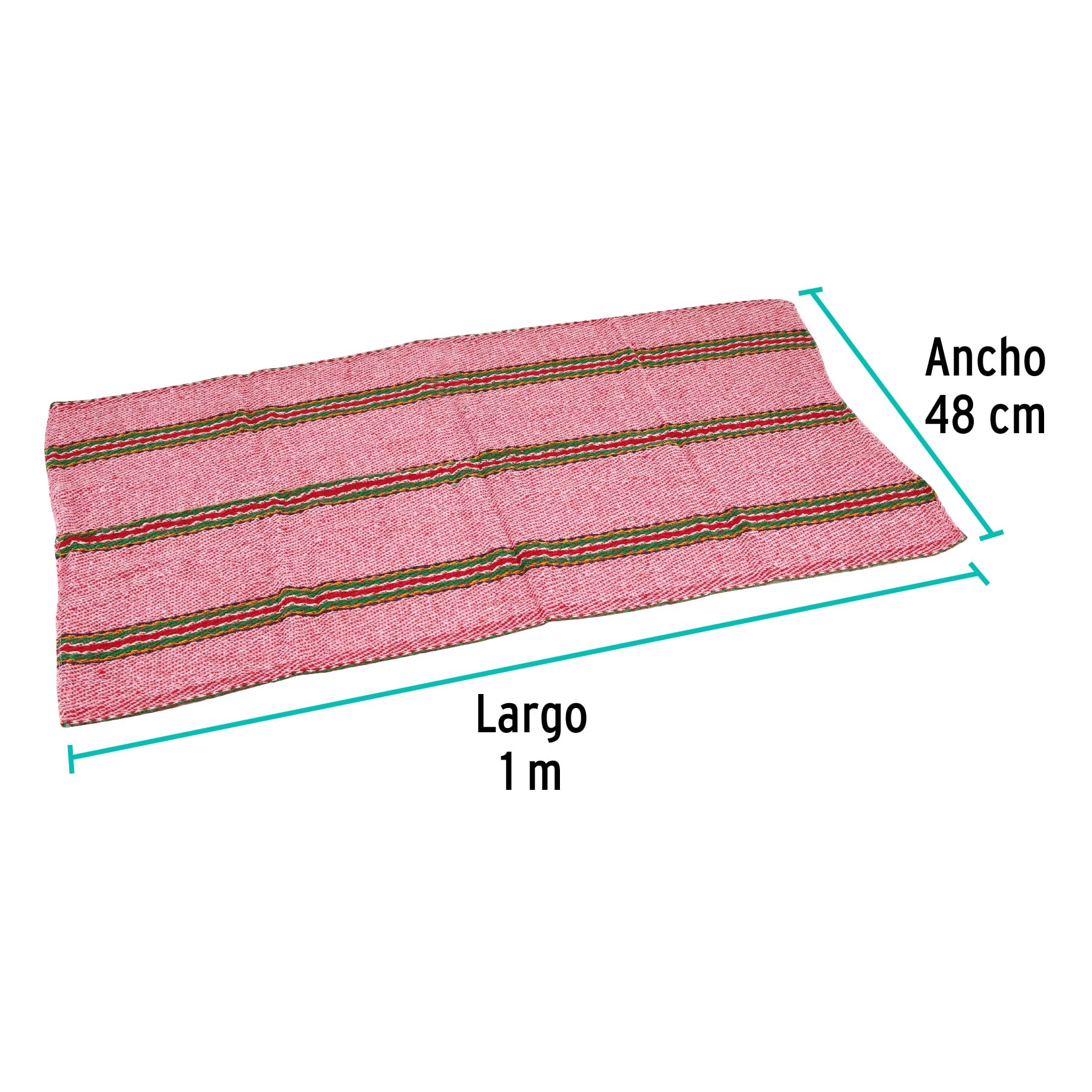 Jerga sarga ligera de 1 m x 48 cm roja, KLINTEK
