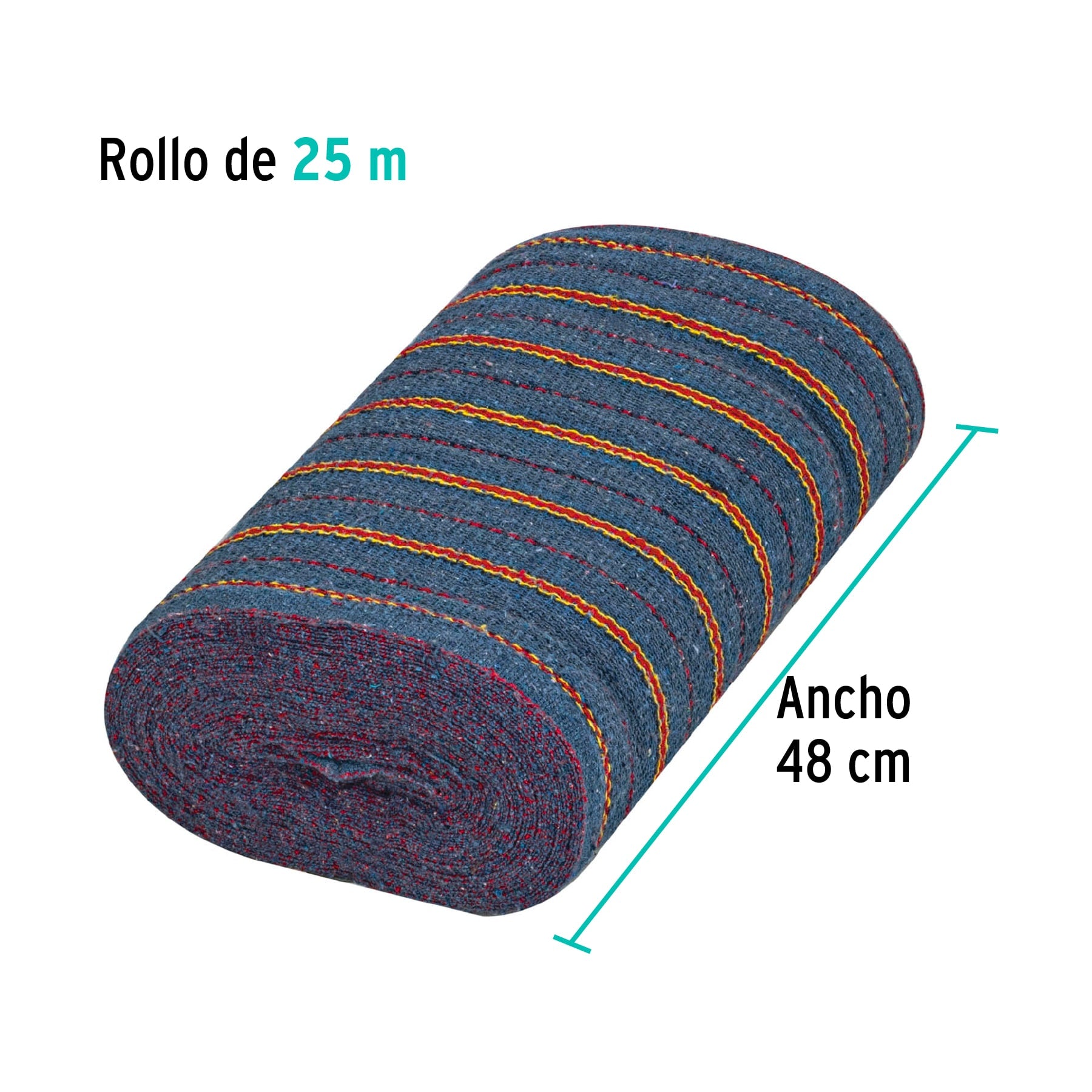 Rollo de 25 m de jerga plana gris, KLINTEK