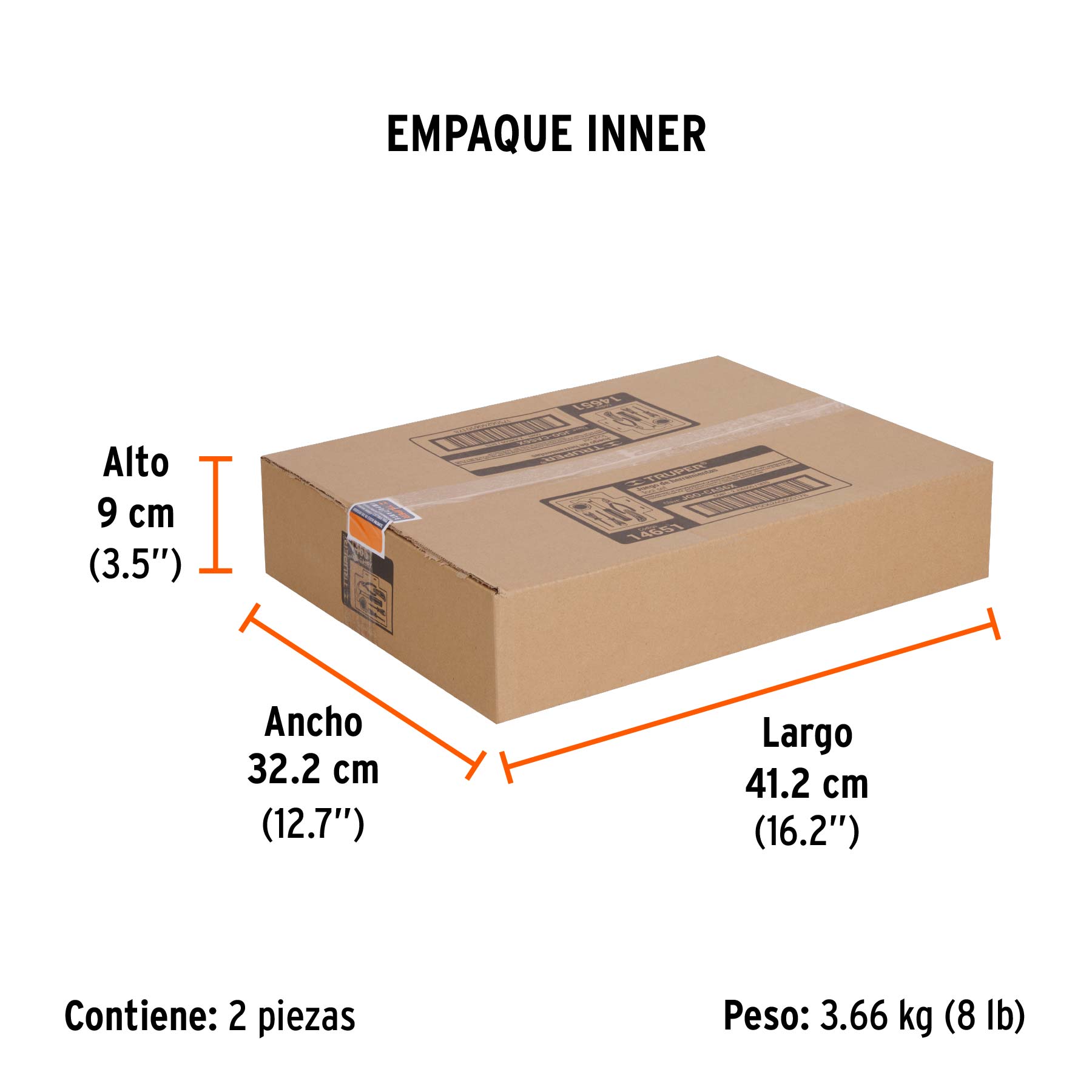 Juego de 6 herramientas caseras, TRUPER - Empaque