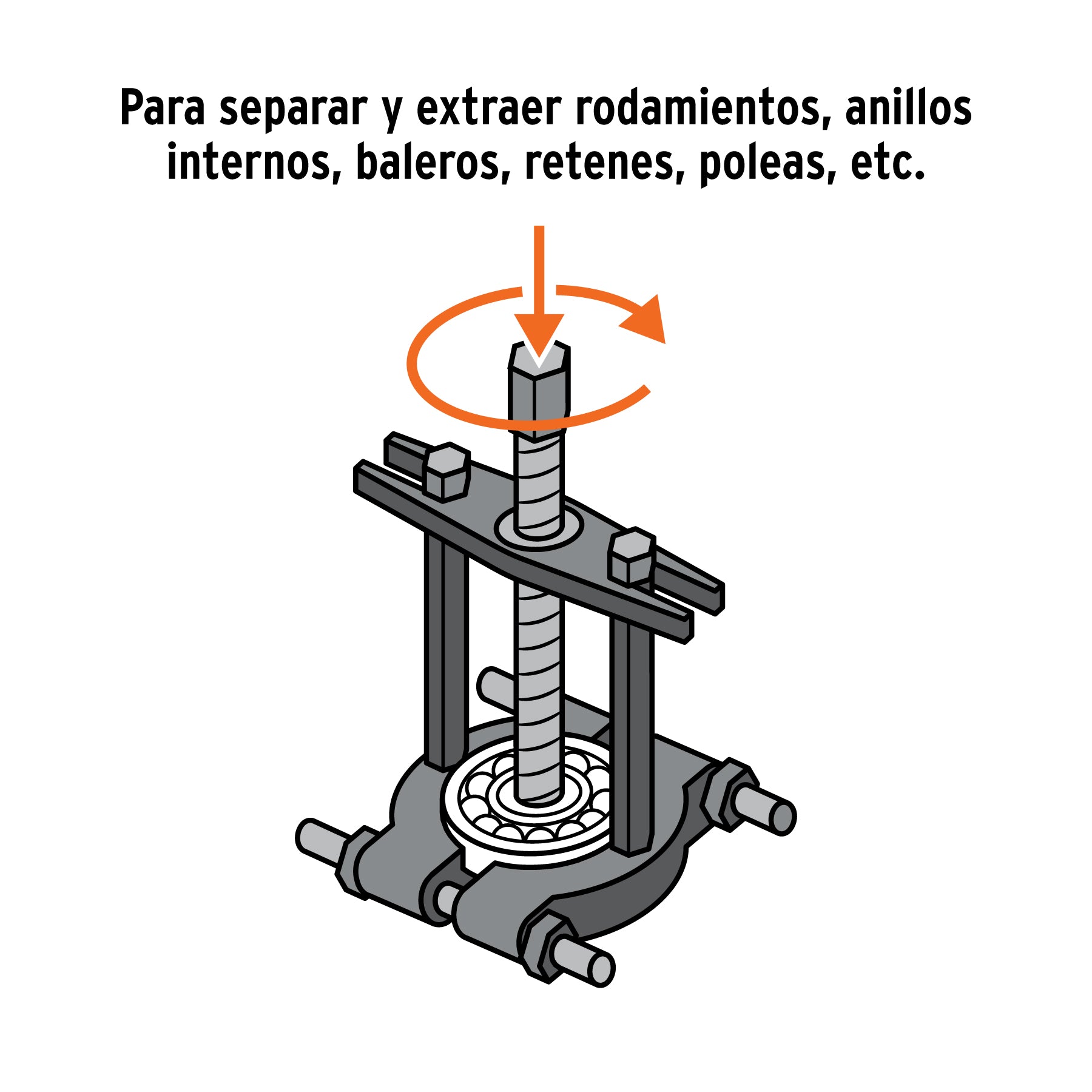 Juego extractores de baleros y poleas, 13 piezas, TRUPER