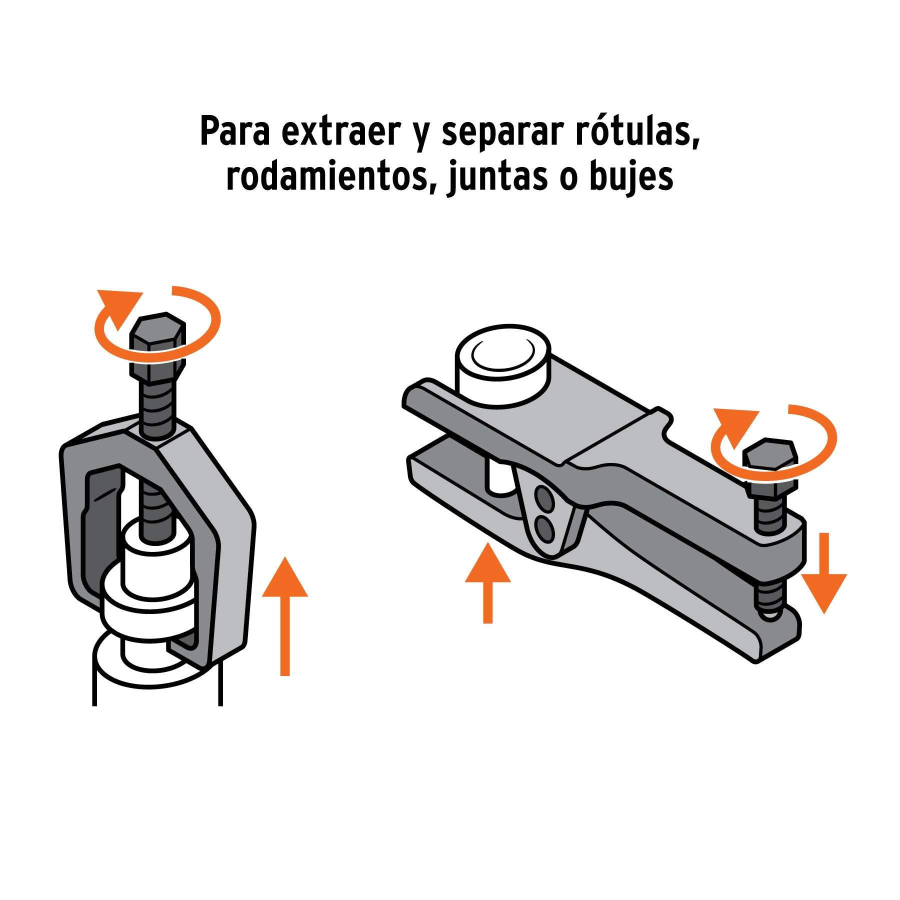 Juego de extractores para rótulas, 5 piezas, TRUPER