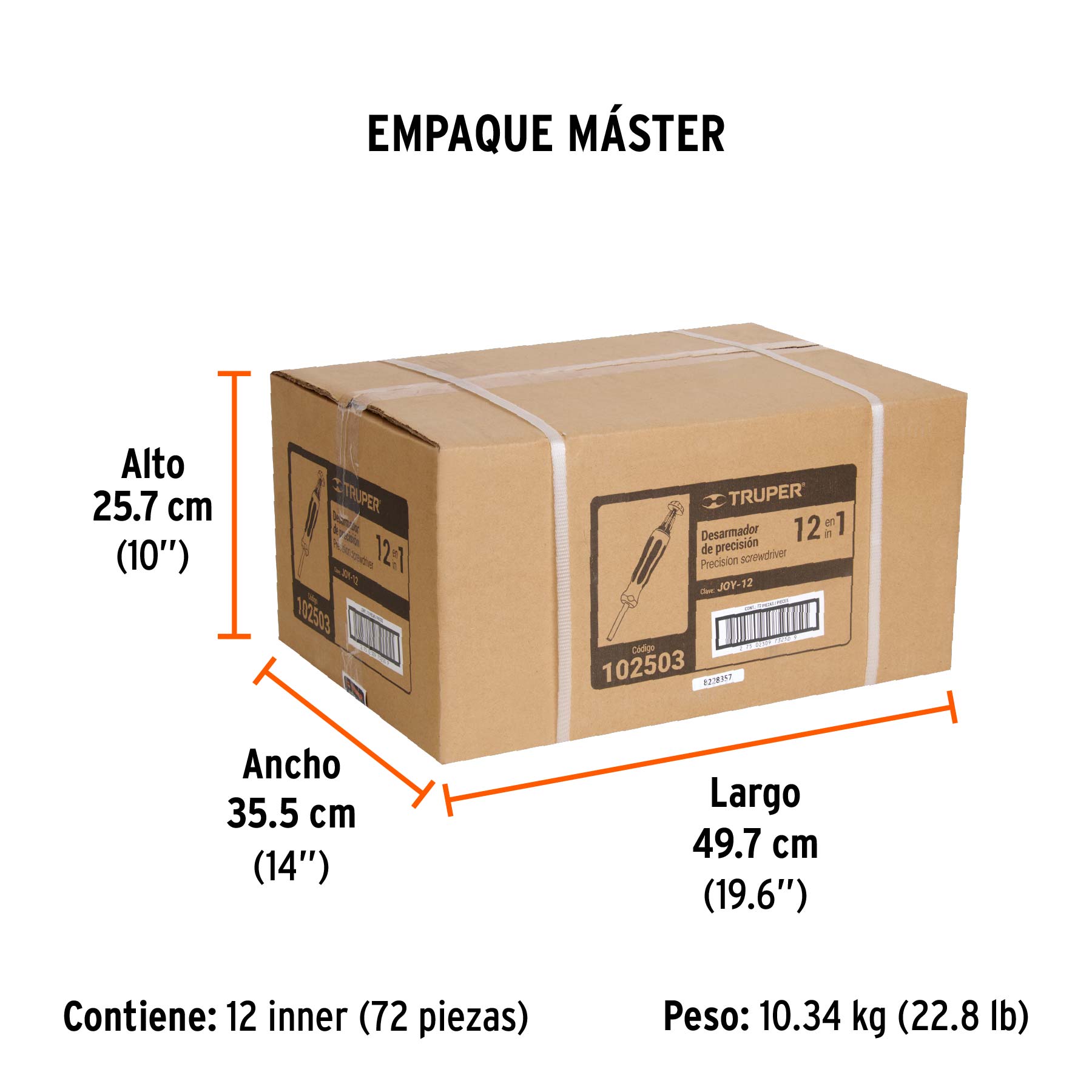 Desarmador de joyero multi puntas 12 en 1, TRUPER - Empaque