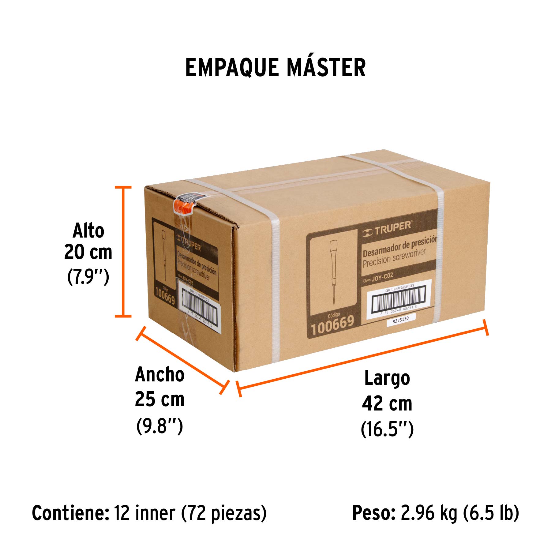 Desarmador de precisión de cruz PH00 mango ergonómico - Empaque