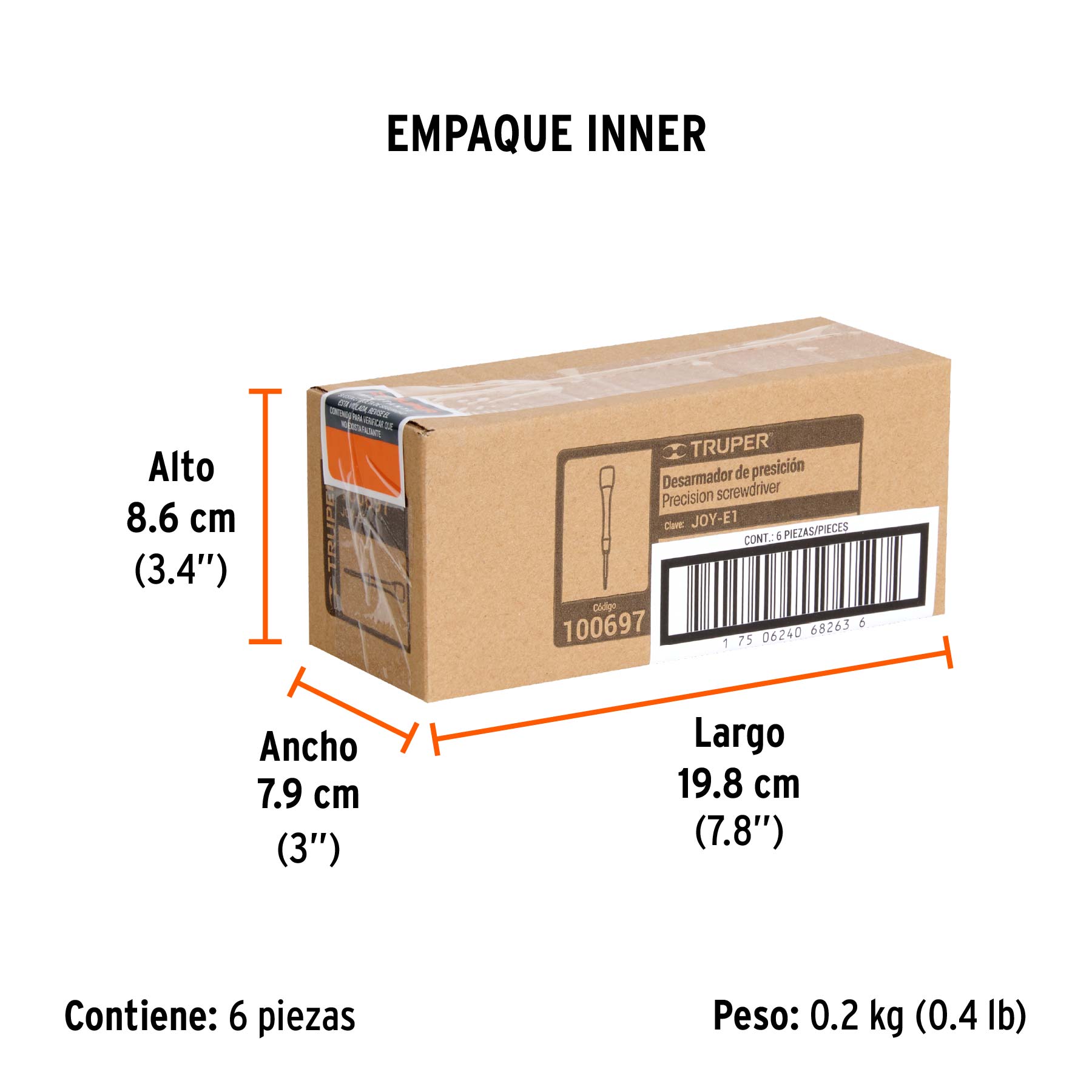 Desarmador de precisión pentalobe PL1 mango ergonómico - Empaque