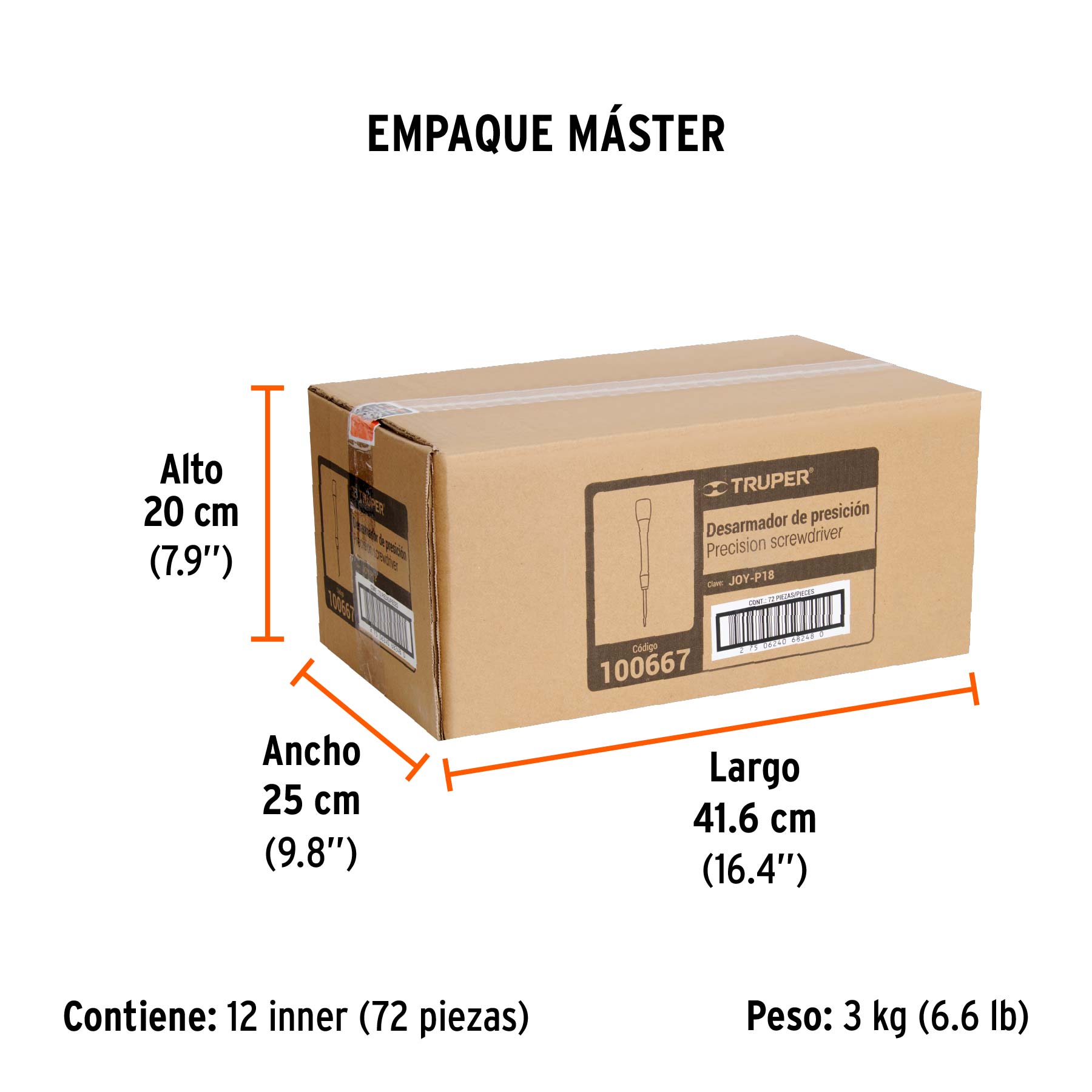 Desarmador de precisión plano de 1.8 mm mango ergonómico - Empaque