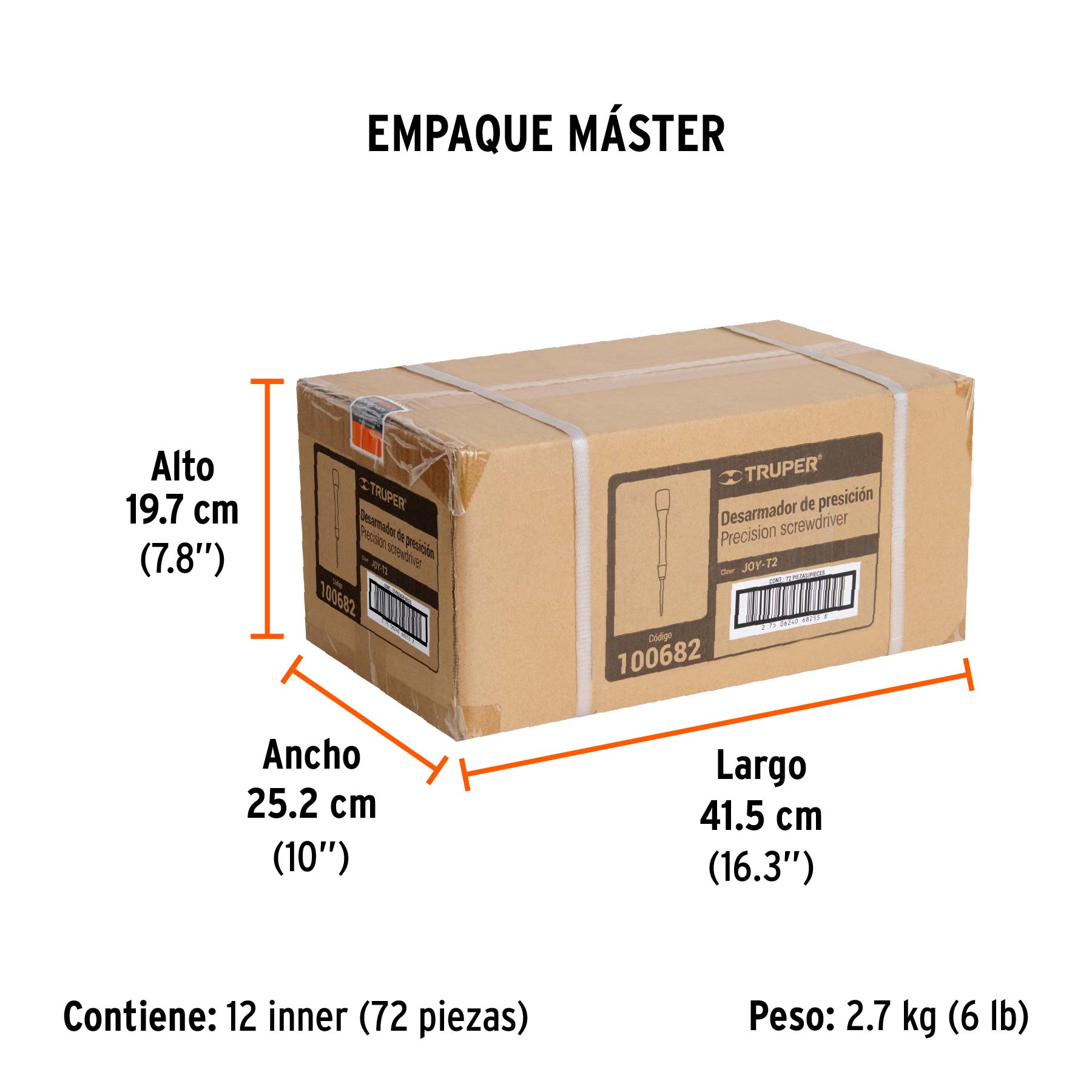 Desarmador de precisión punta torx T2 mango ergonómico - Empaque