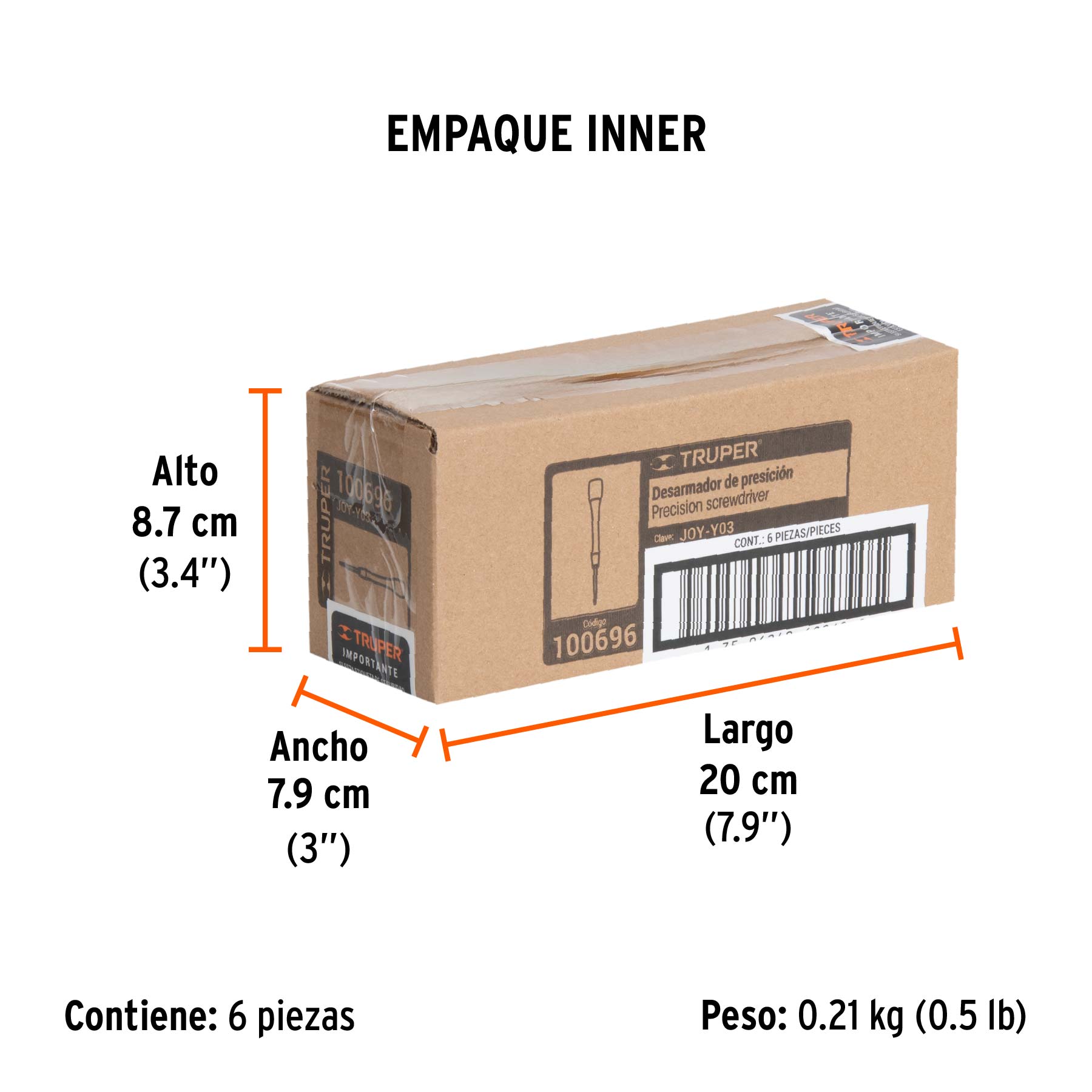 Desarmador de precisión punta triwing Y000 mango ergonómico - Empaque