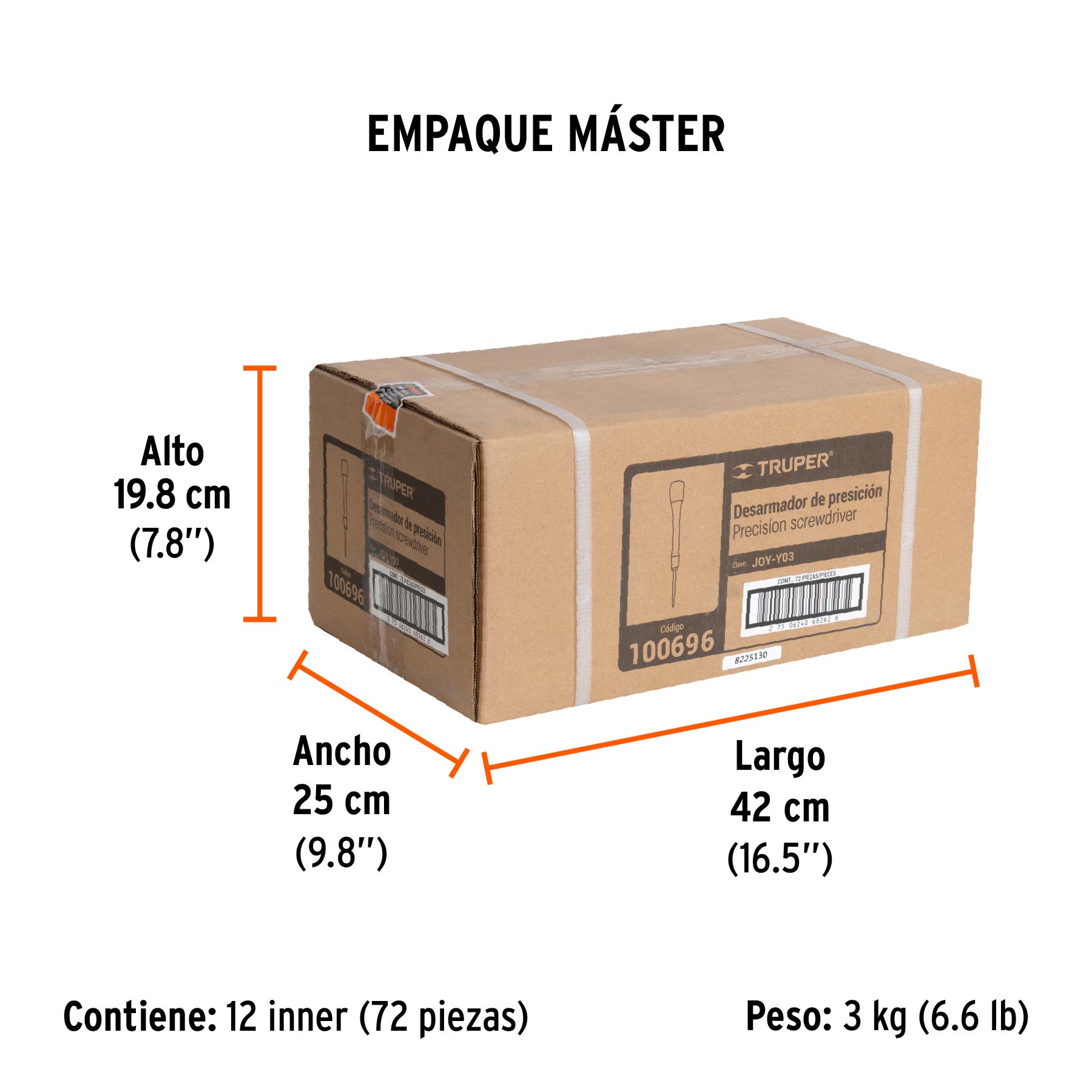 Desarmador de precisión punta triwing Y000 mango ergonómico - Empaque