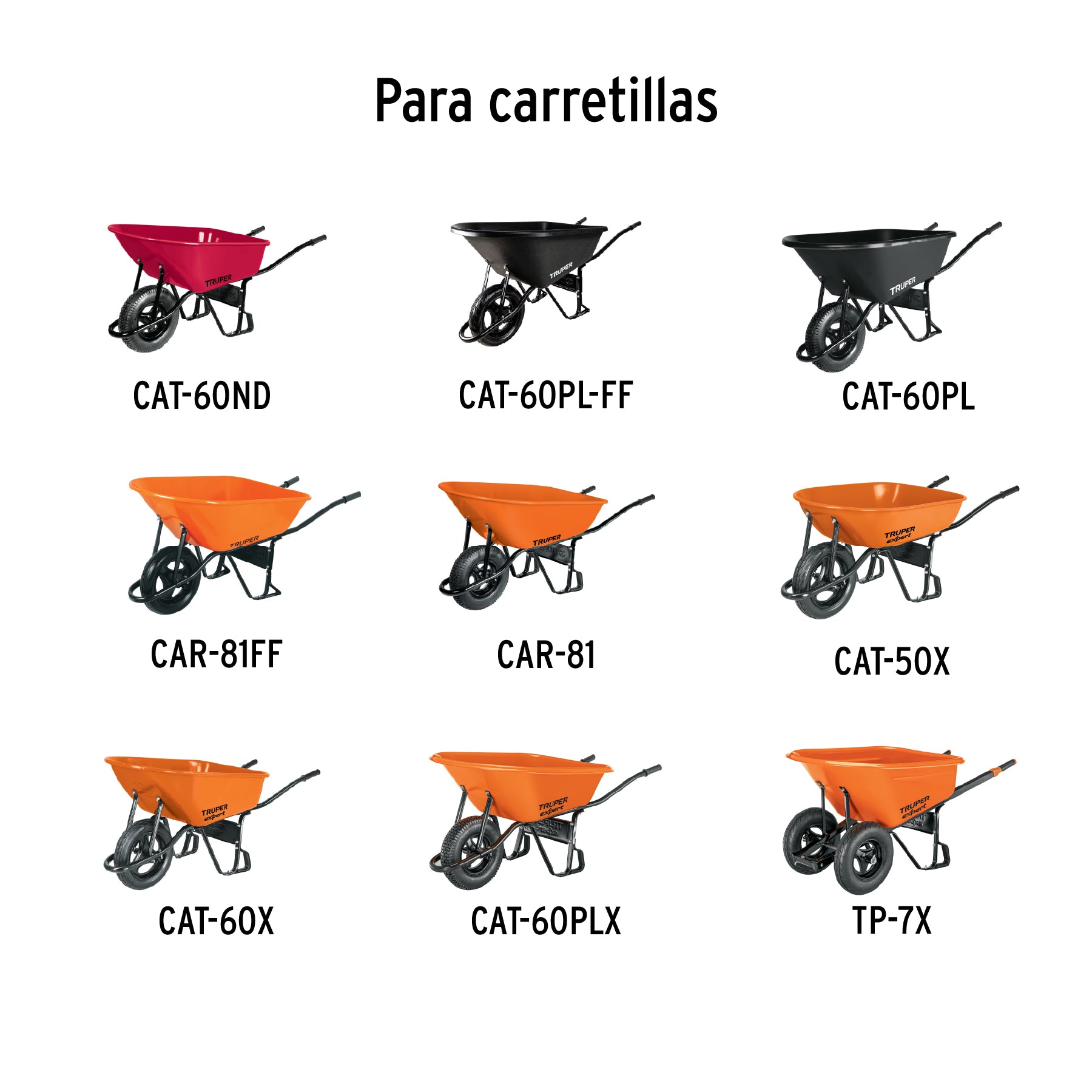 2 tirantes calibre 15 para carretillas TRUPER y EXPERT